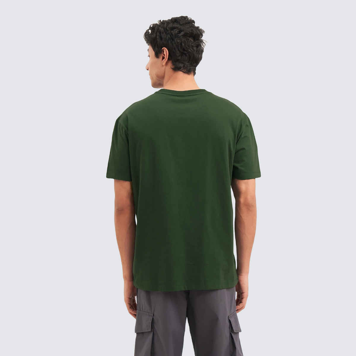 De Tees Men's Half Sleeve T-shirt | MHS-BIKER | Olive - XXL