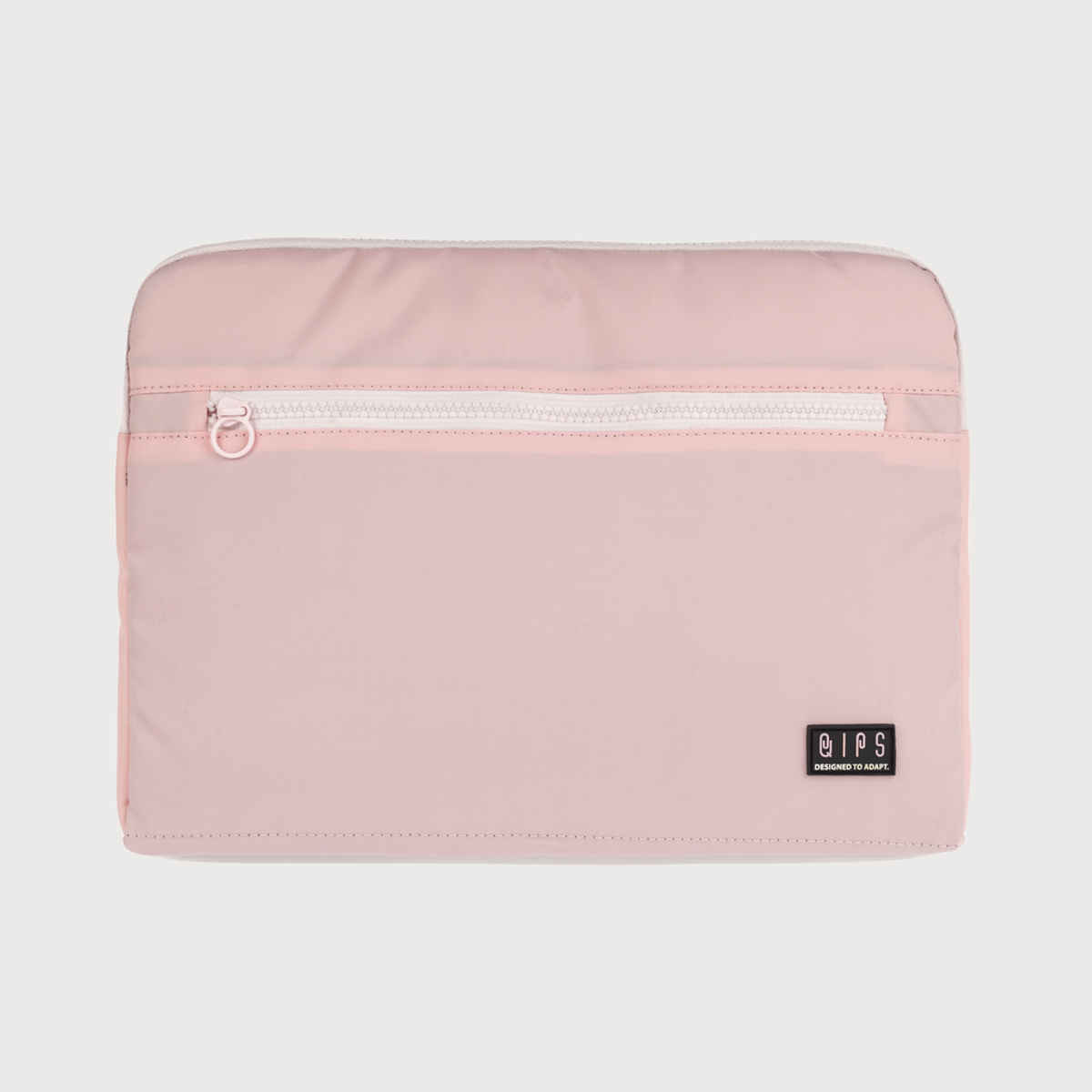 QIPS Unisex Solid Polyester 13 L Laptop Sleeve | Light Pink
