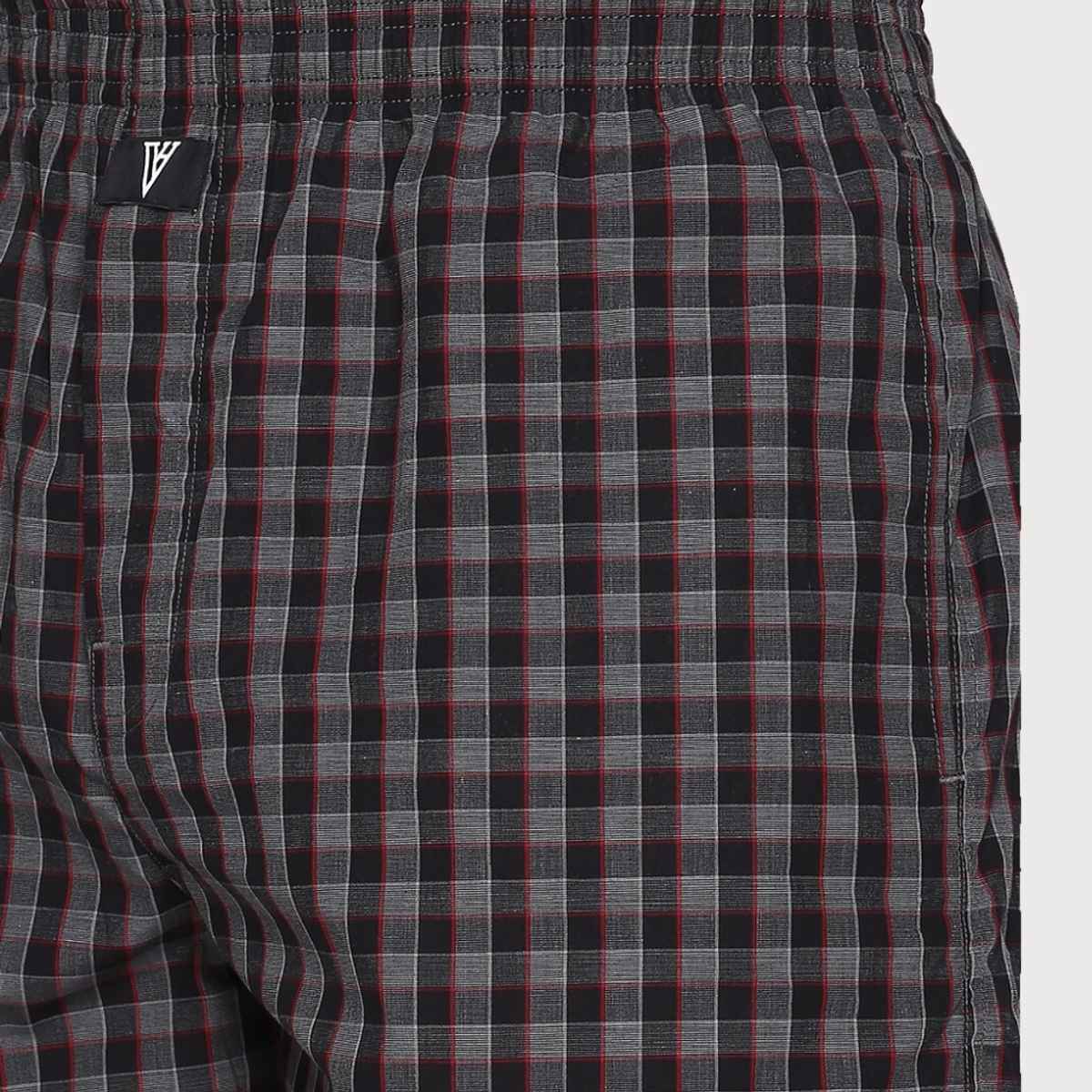 Van Heusen Apparel Men Combed Cotton Assorted Checkered Boxer Shorts | S | Pack Of 2