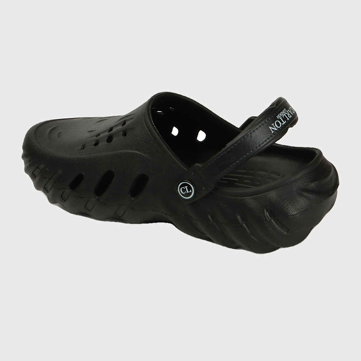 Carlton London Black Comfortable Men Clogs Shoes | UK 6