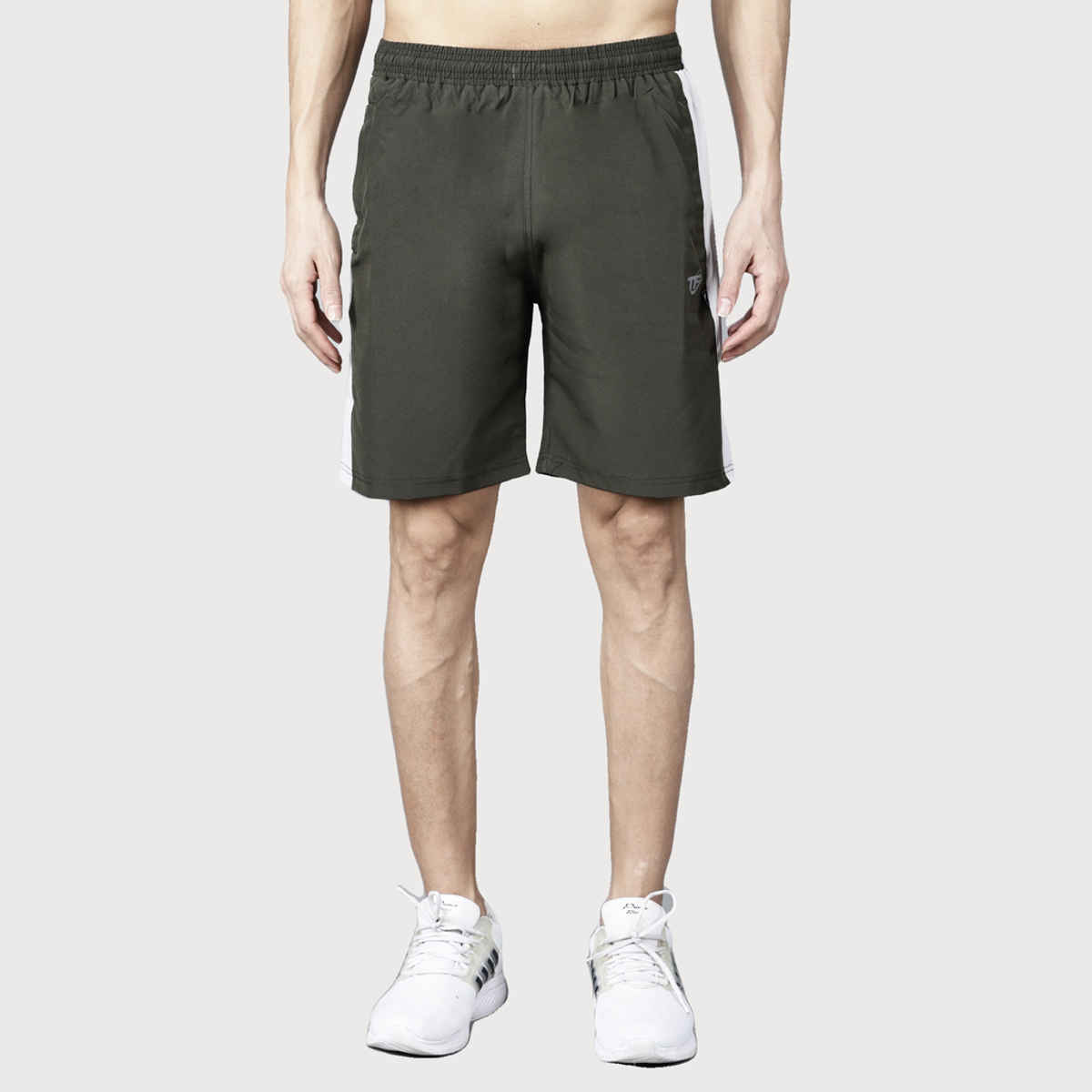 Texfro Men's Solid Knee Length Sports & Regular Shorts with Side Pockets - Green | XL