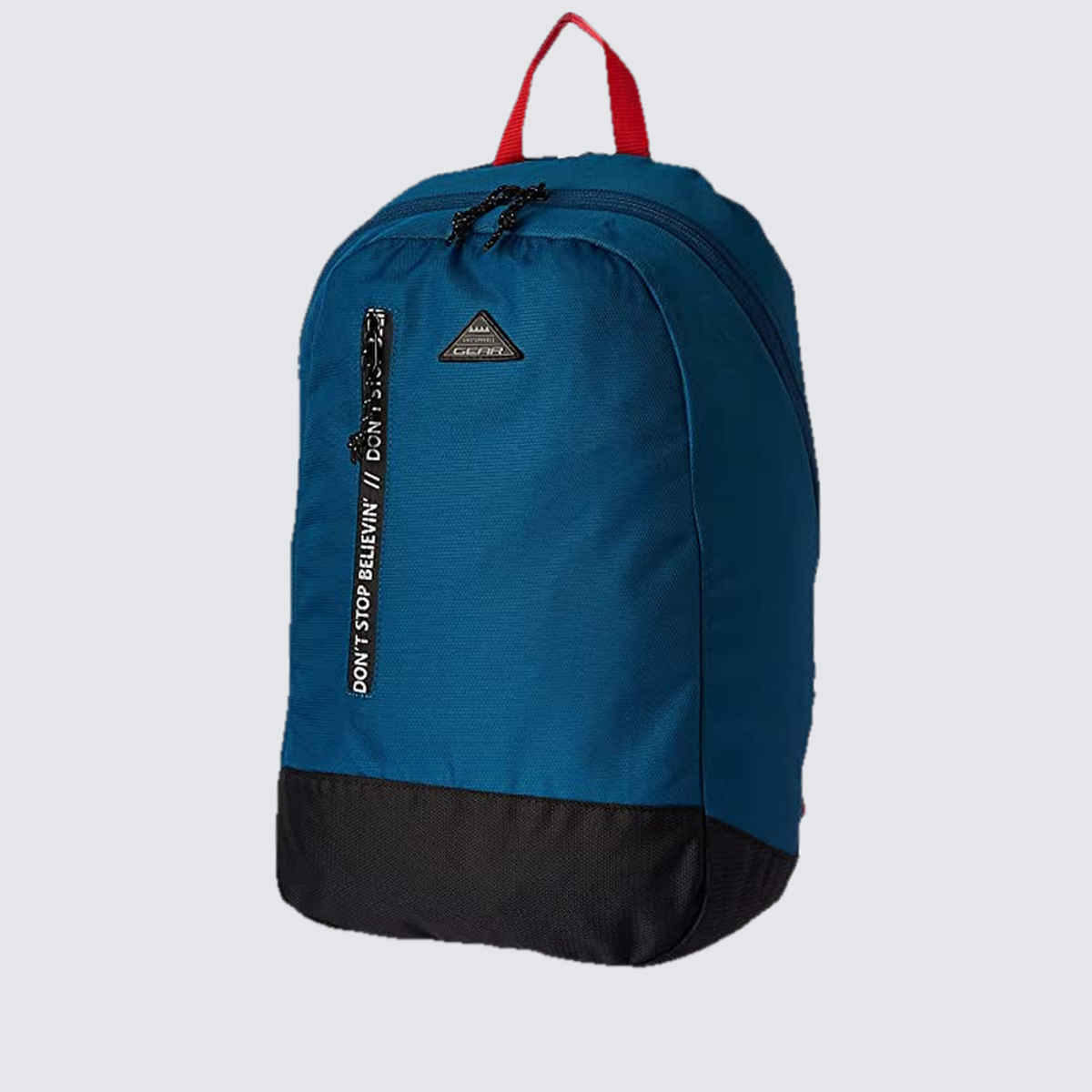 Gear Unisex Colorblocked Polyester 16 L Top Handle Casual Backpack | Black and Blue - M