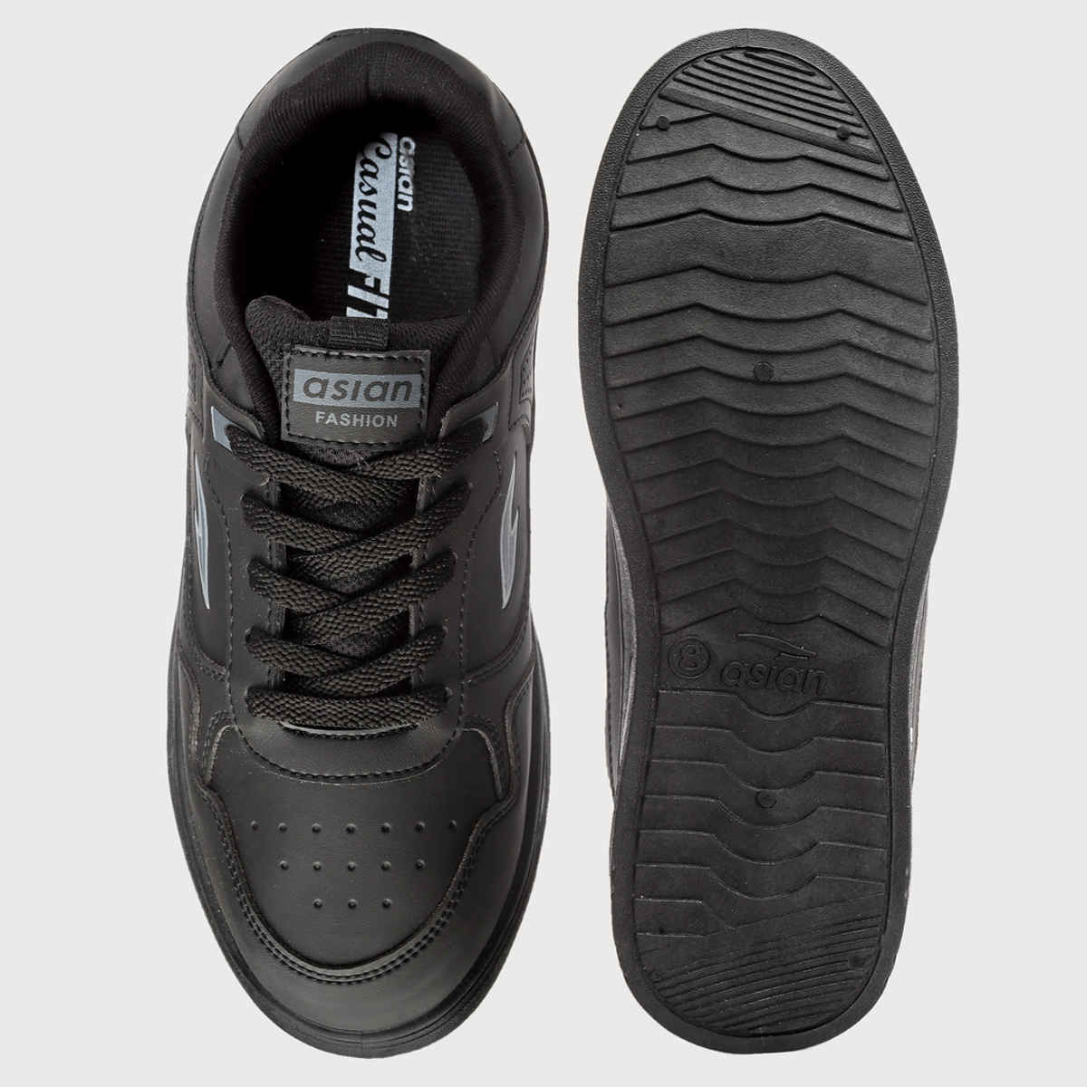 Asian Boston-01 Men Sneakers | Black | Size-8