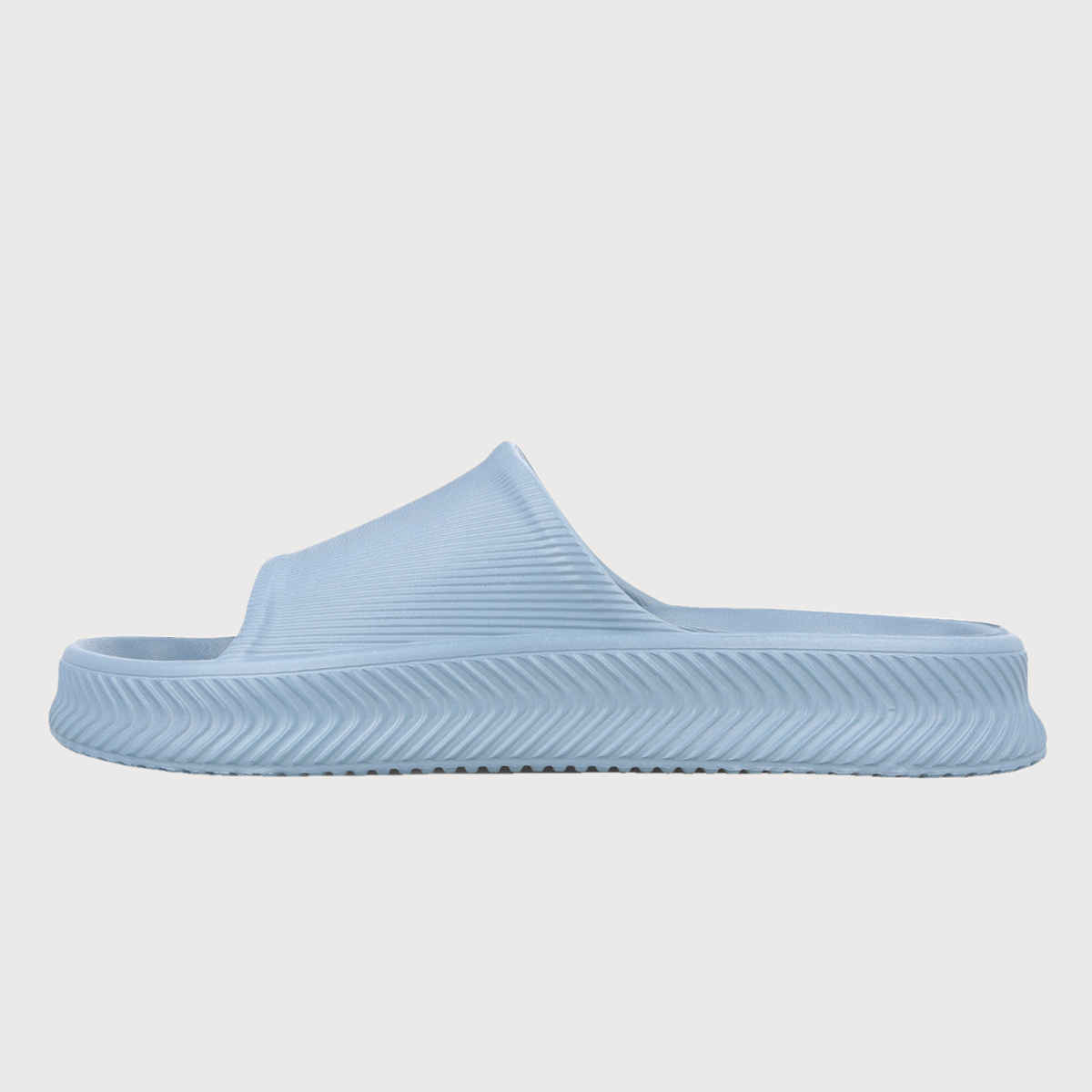 Walkaroo Men's Flip-Flop Sliders - WC8737 Aqua Blue UK10