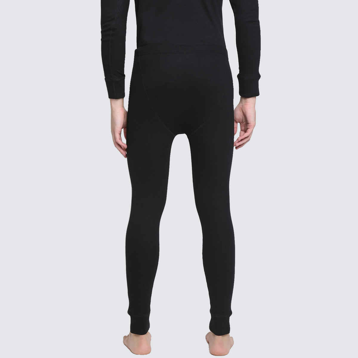 Levi's Men's Regular Fit Full Length Thermal Bottom Wear (Black)-Pack of 1-XL