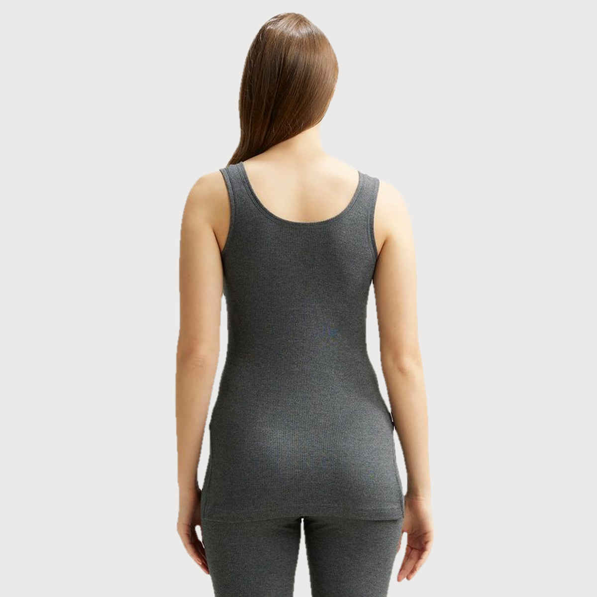 Jockey 2500 Women's Super Combed Cotton Rich Thermal Tank Top | Grey-M