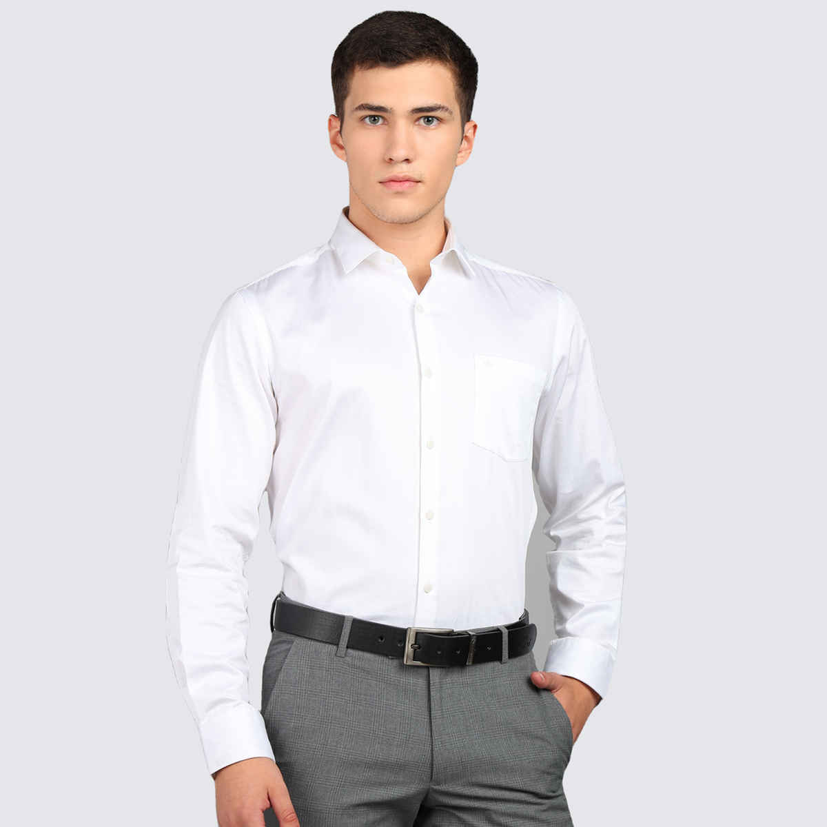 Kaezri Genuine Leather Black Liner Belt for Men | Wrinkle - 42