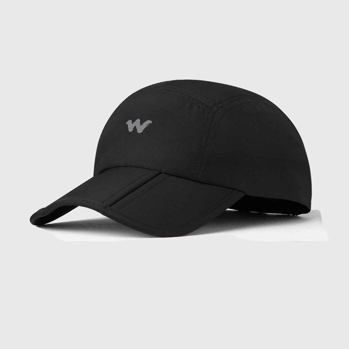 Wildcraft Men's Solid Polyester Cap | Black - Free Size
