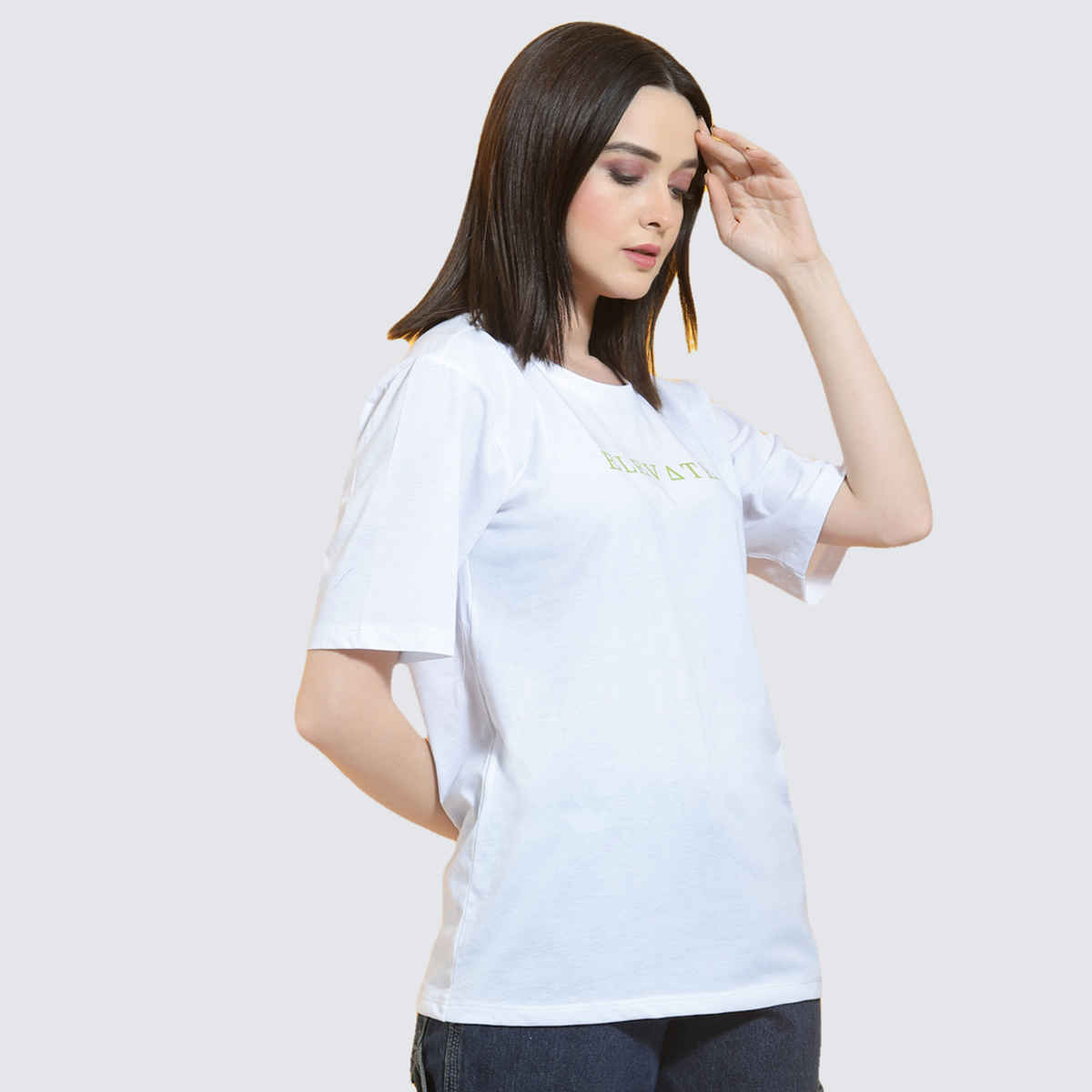 Rigo Women Oversized T-shirt | White - S