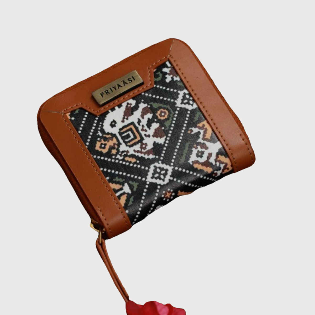 Priyaasi Women's Polyurethane Wallets | Black and Brown - Free Size