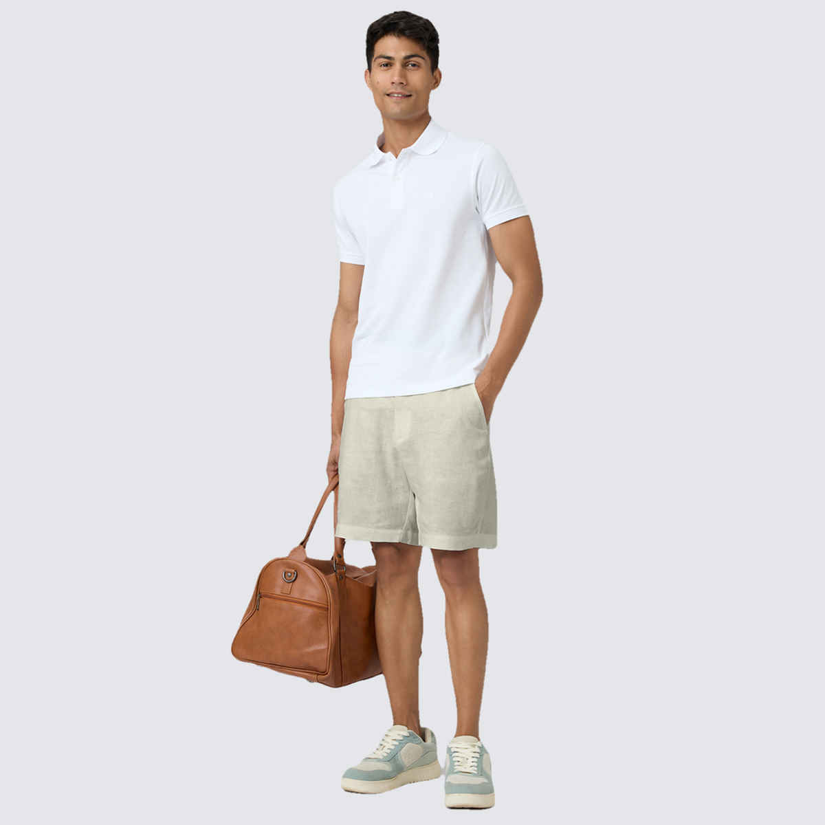 XYXX Nova Polo T-shirt - Polar White | Super Combed Cotton | XL