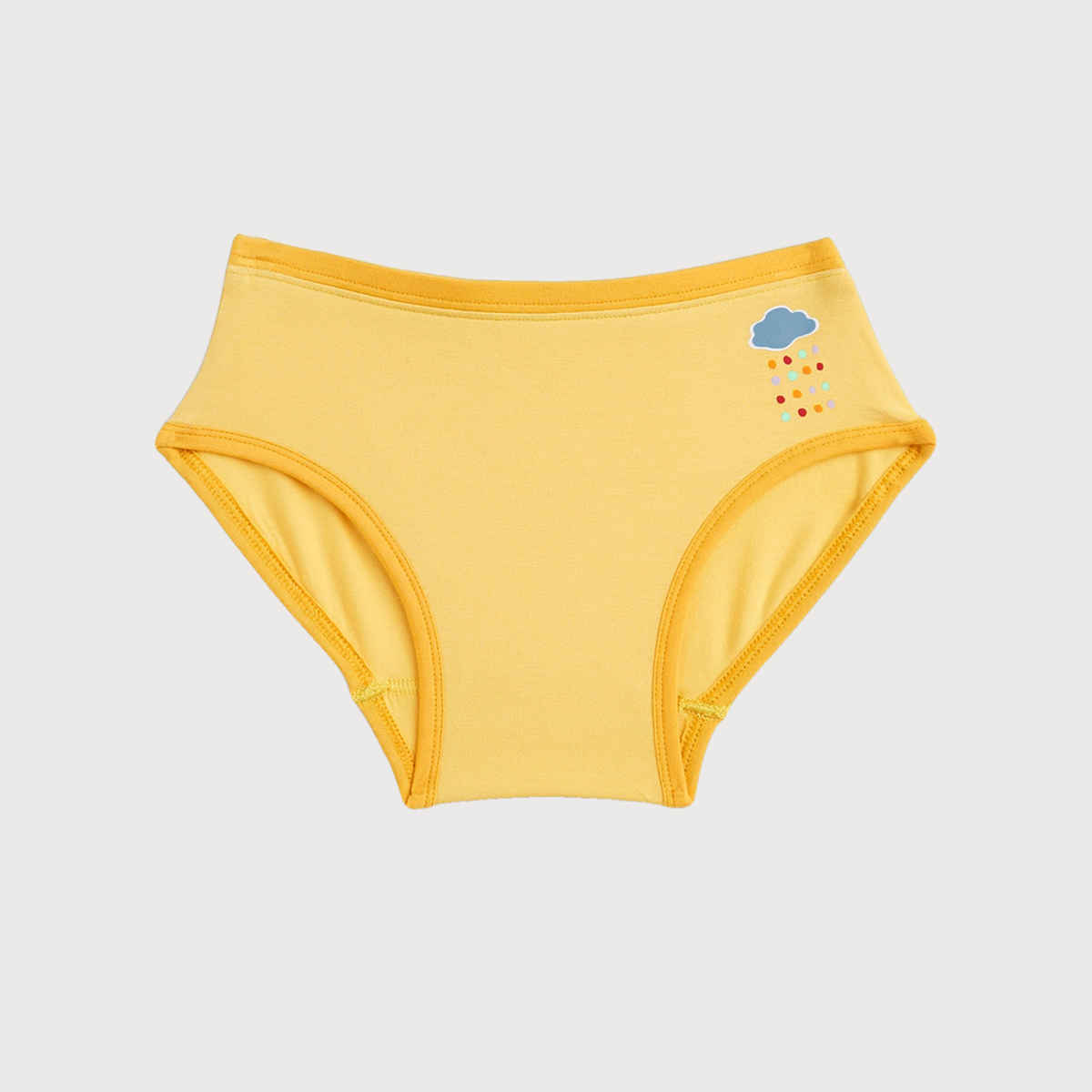 XY Life Hipsters for Girls, Modal, Antimicrobial - Violet+Minion Yellow | 7-8Y| Pack Of 2 Panty