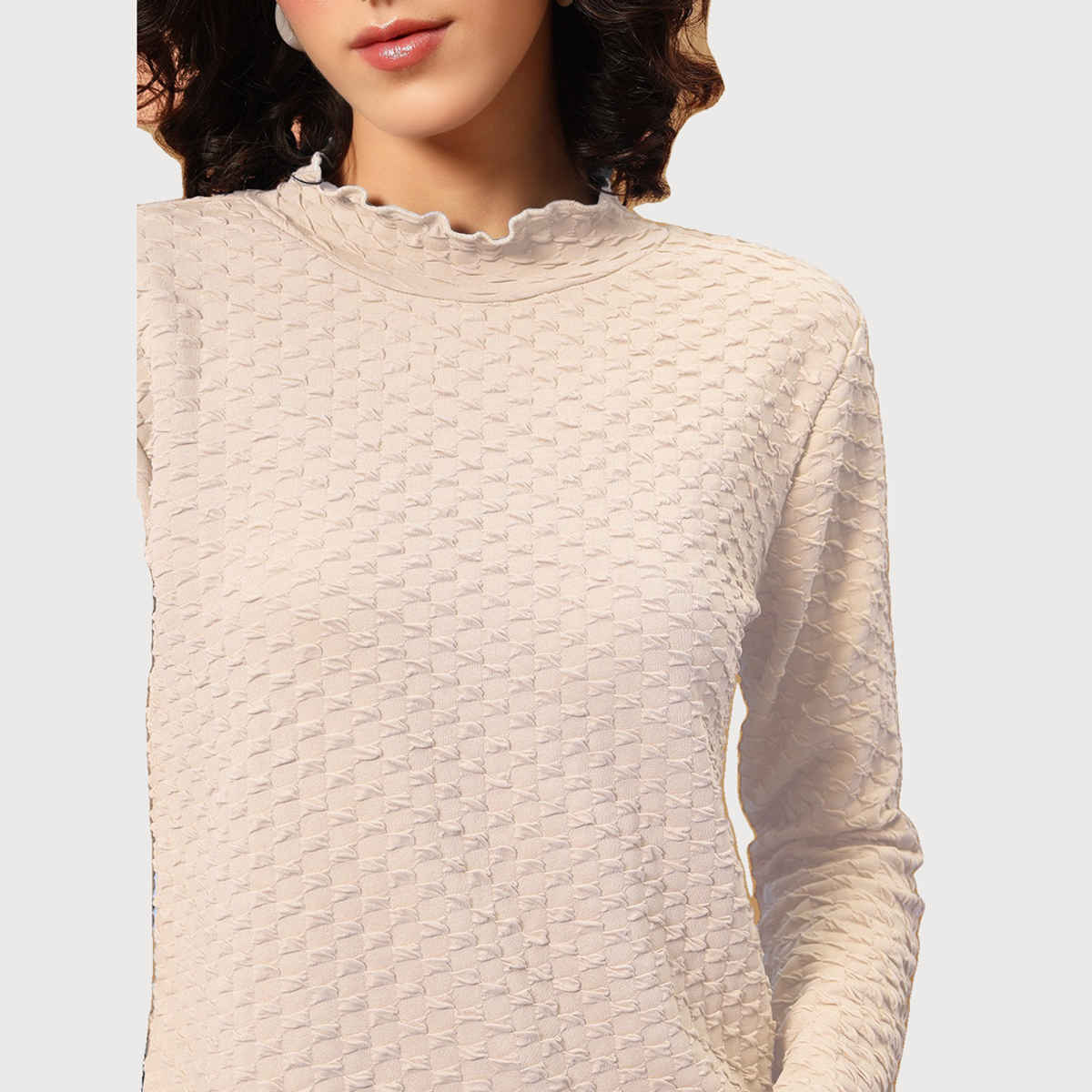 The Dry State Women's Cream T-shirts WTSH | 1751B | M
