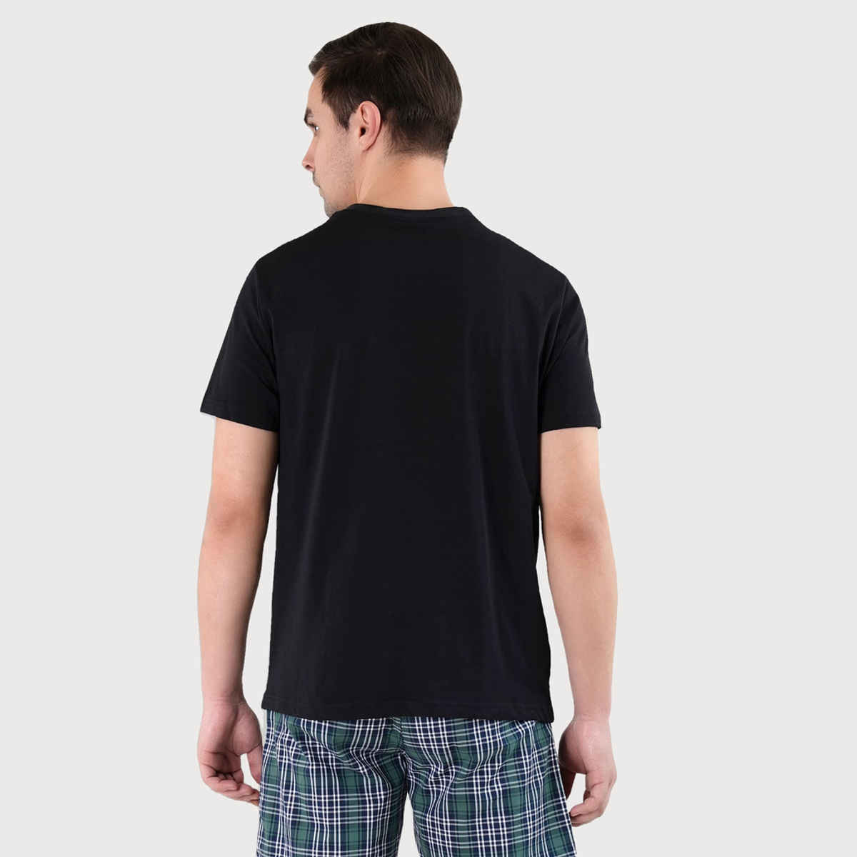 U.S. Polo Assn. Men's V-Neck Embroidered Logo Lounge T-Shirt | Black - L