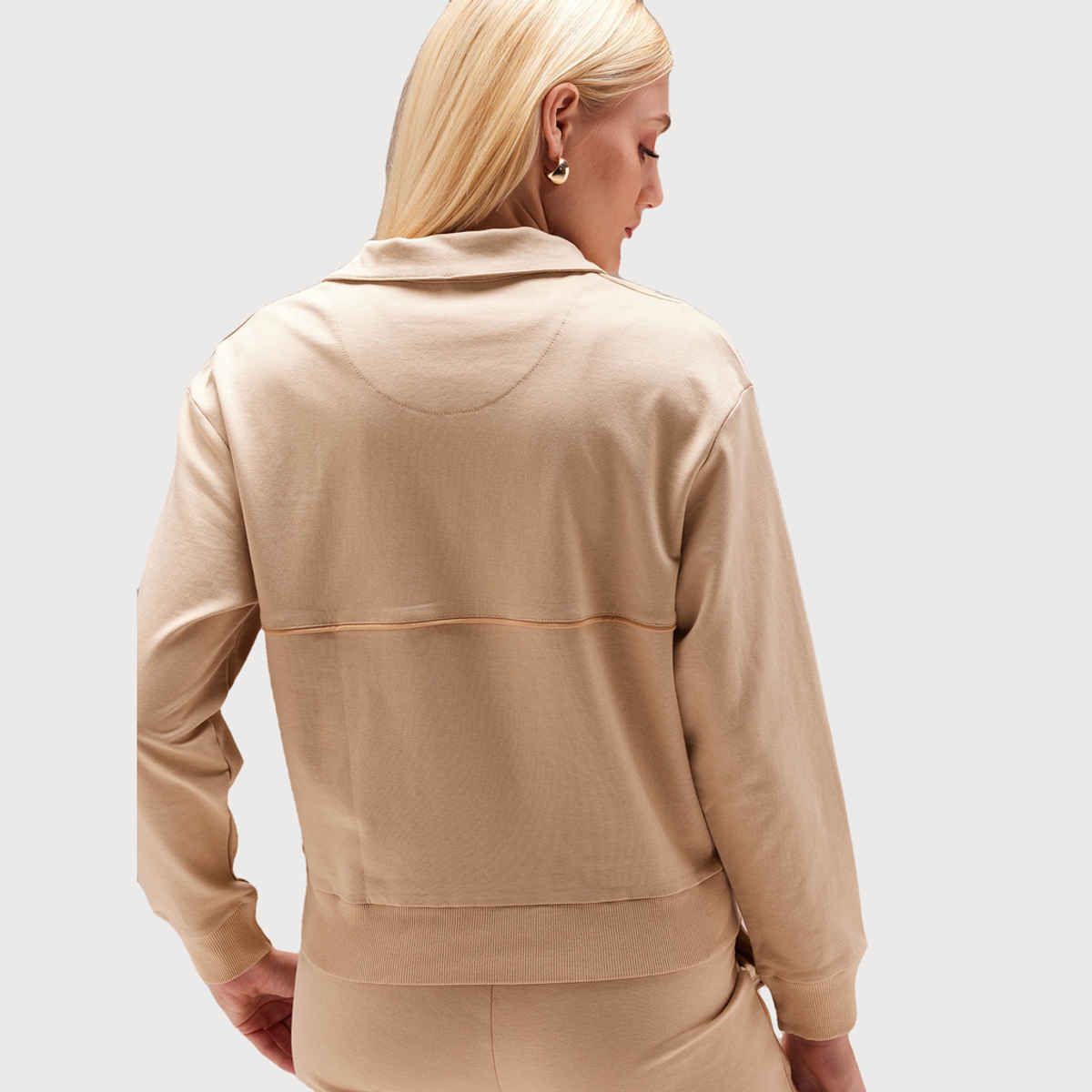 Cava Women's Sweatshirt Urban Q-zip | Beige - S