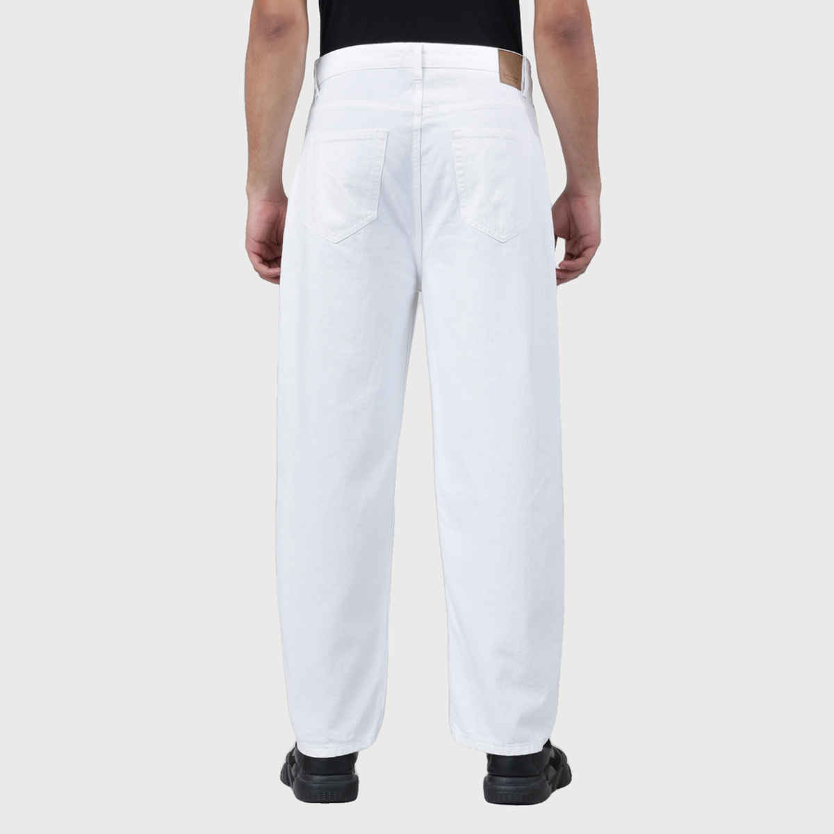 Bene Kleed Men's Baggy Fit Jeans | White 32
