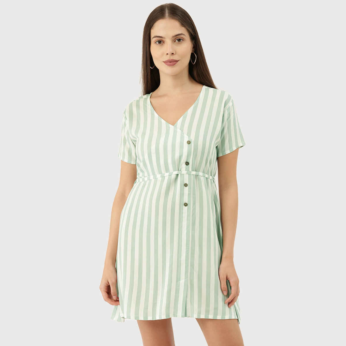 The Dry State Women's Light Green Dresses WDRE | 810B | XL