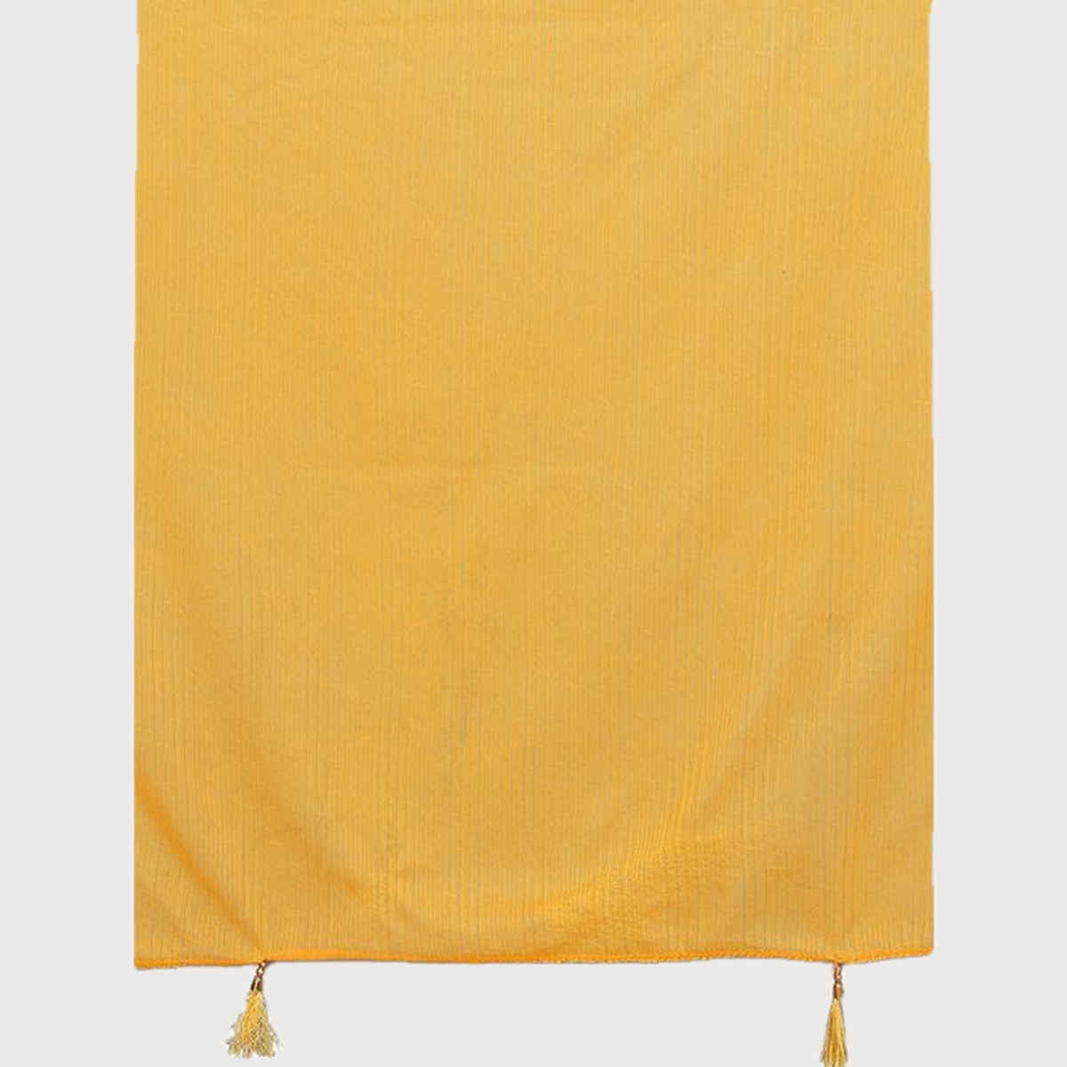 FABFLICK Lycra Made Plain Solid Women's Dupatta With Tassels | Yellow