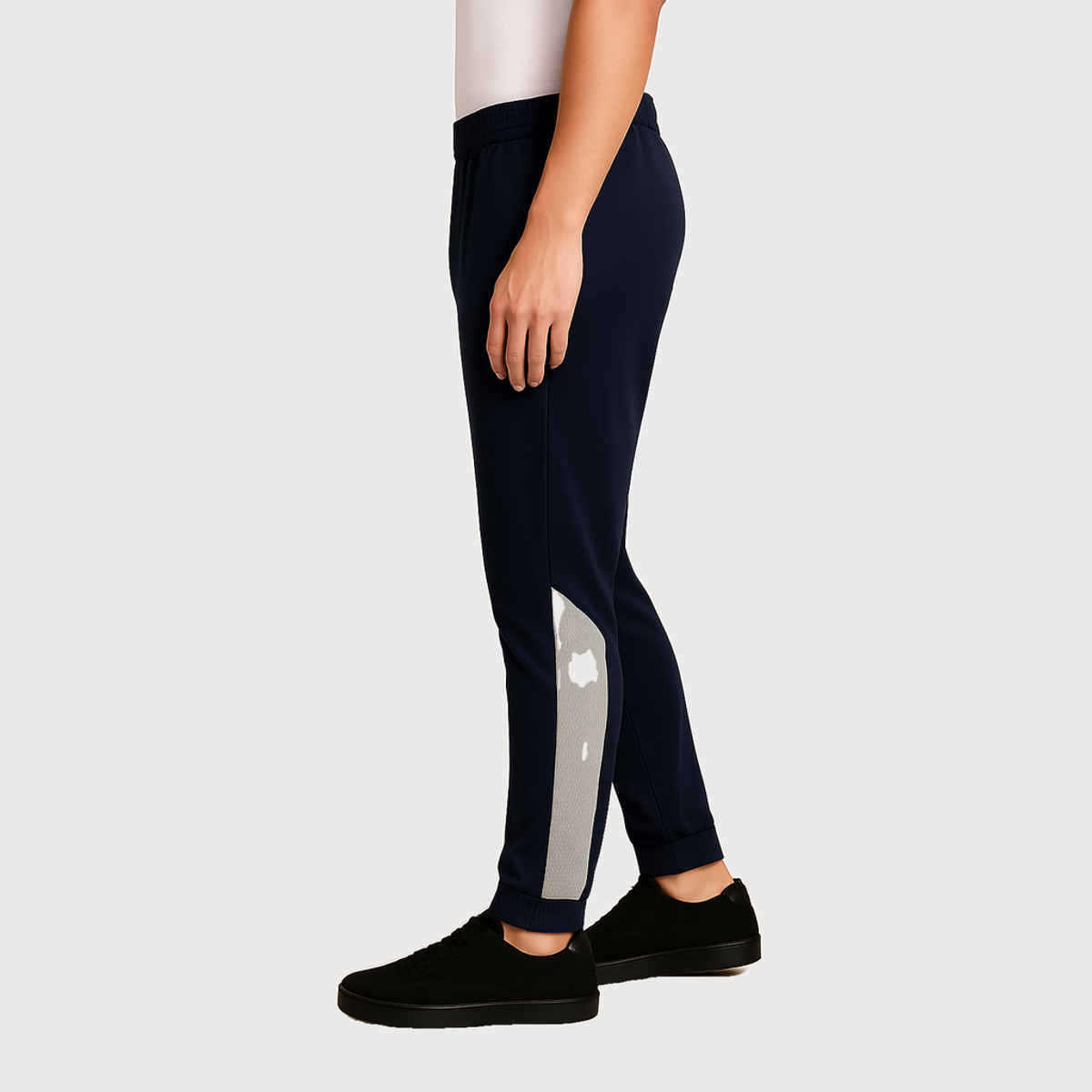 GCYX Men's Track Pant | 90% Poly 10% Cotton Comfortable Wear | Pop Cut N Sew | Navy Blue - L