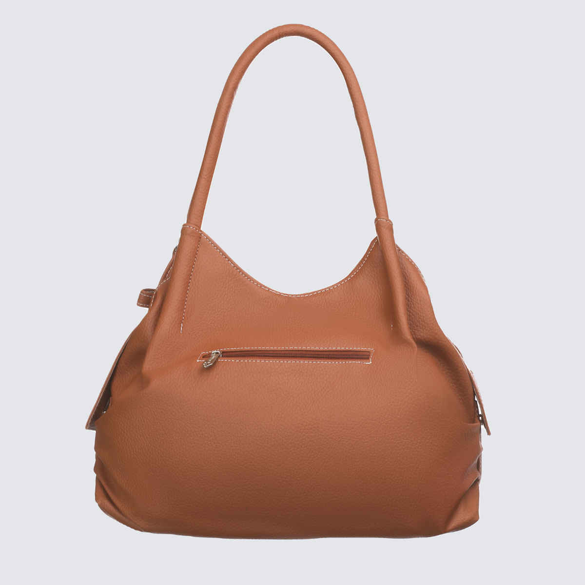 Fostelo Women's Vegan Leather Style Diva Shoulder Bag | Ladies Purse Handbag | Tan - Large