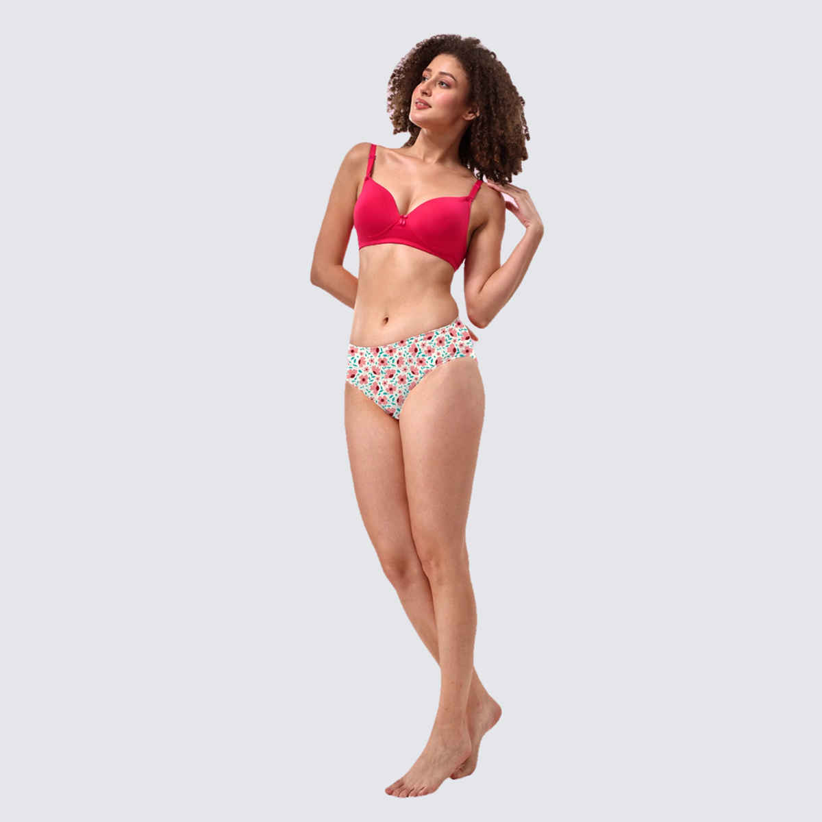Lyra Women's Hipster Panty Printed | XXL (Colour May Vary)