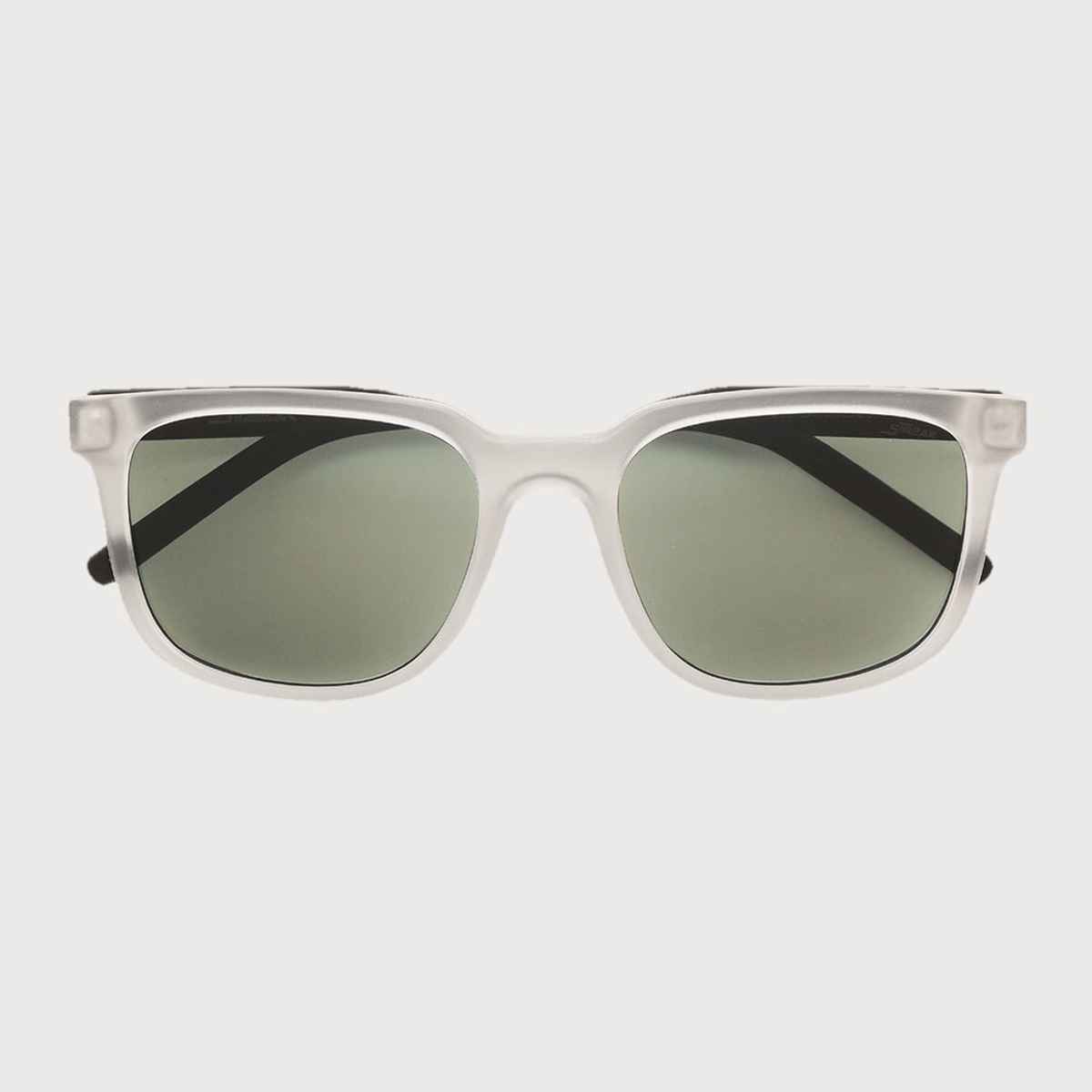Specsmakers Unisex Solid Plastic Sunglasses | White - M