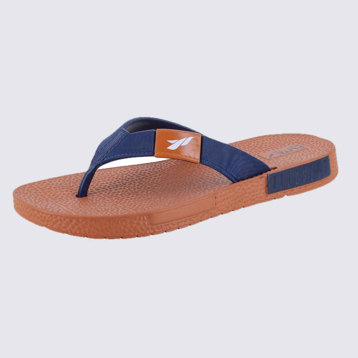 Flite Slippers FL-330 Tan Navy Blue For Men | 10 UK