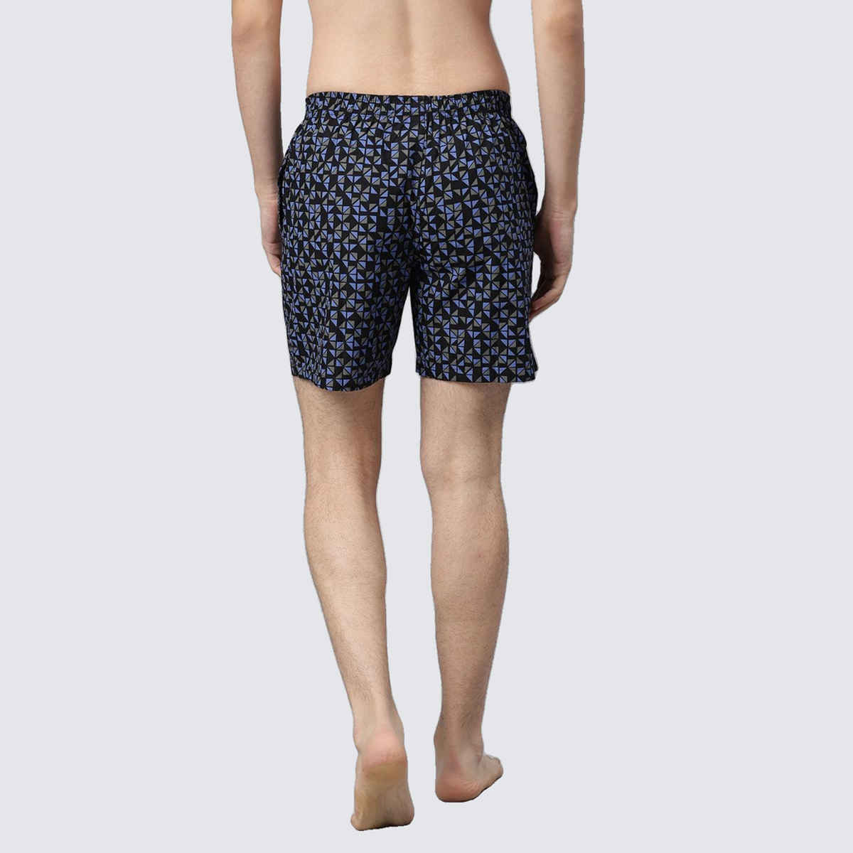 Pepe Jeans Mens Black AOP-3 100 % Printed Cotton Boxer - Pack of 1 (S) Comfort Fit, Soft Fabric