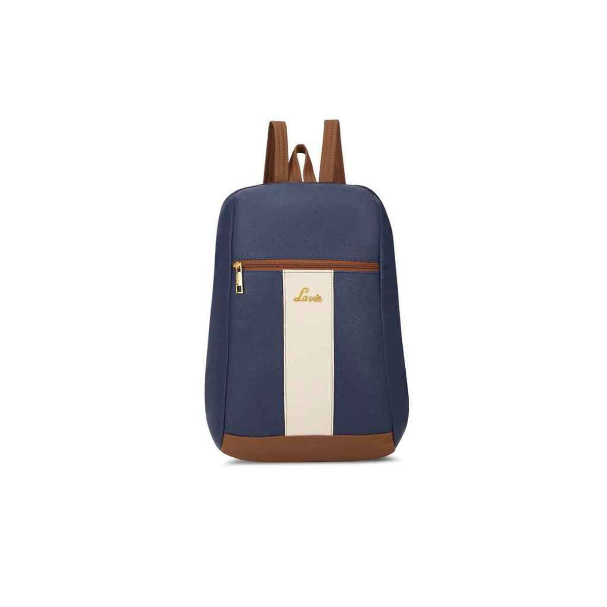 Lavie Women's Colourblock Cobie Fashion Backpack for | Shoulder Bag | Navy