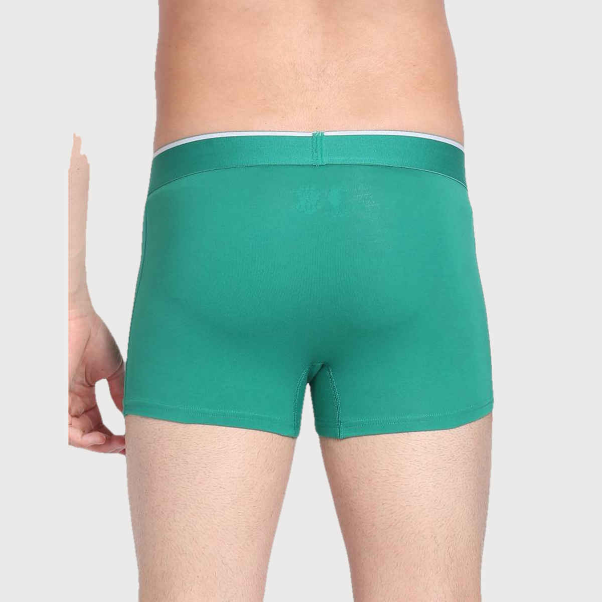 USPA Mid Rise Cotton Mens Trunk - Pack of 3 - Black, Green And Navy - XL