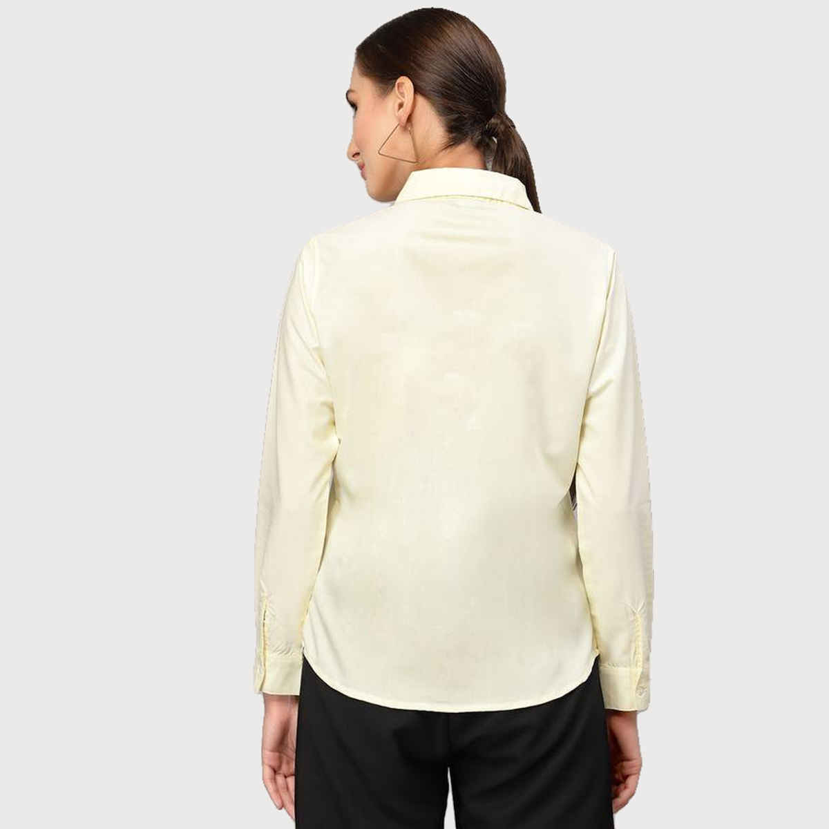 Style Quotient Women Yellow Classic Formal Shirt-M