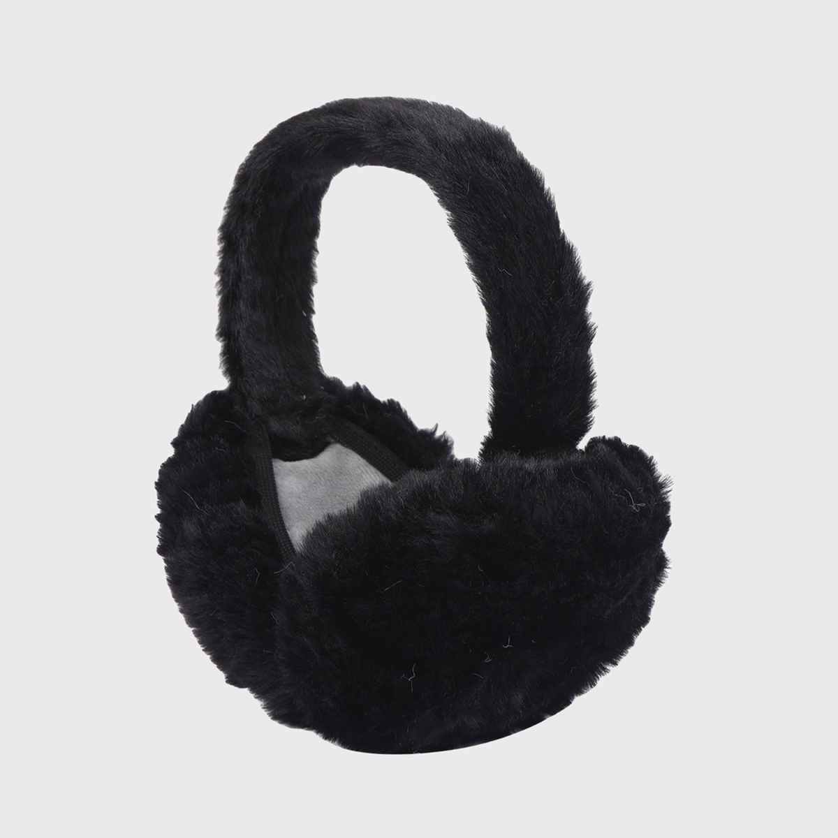 Fabseasons Women's Faux Fur Winter Earmuffs | Black - One Size