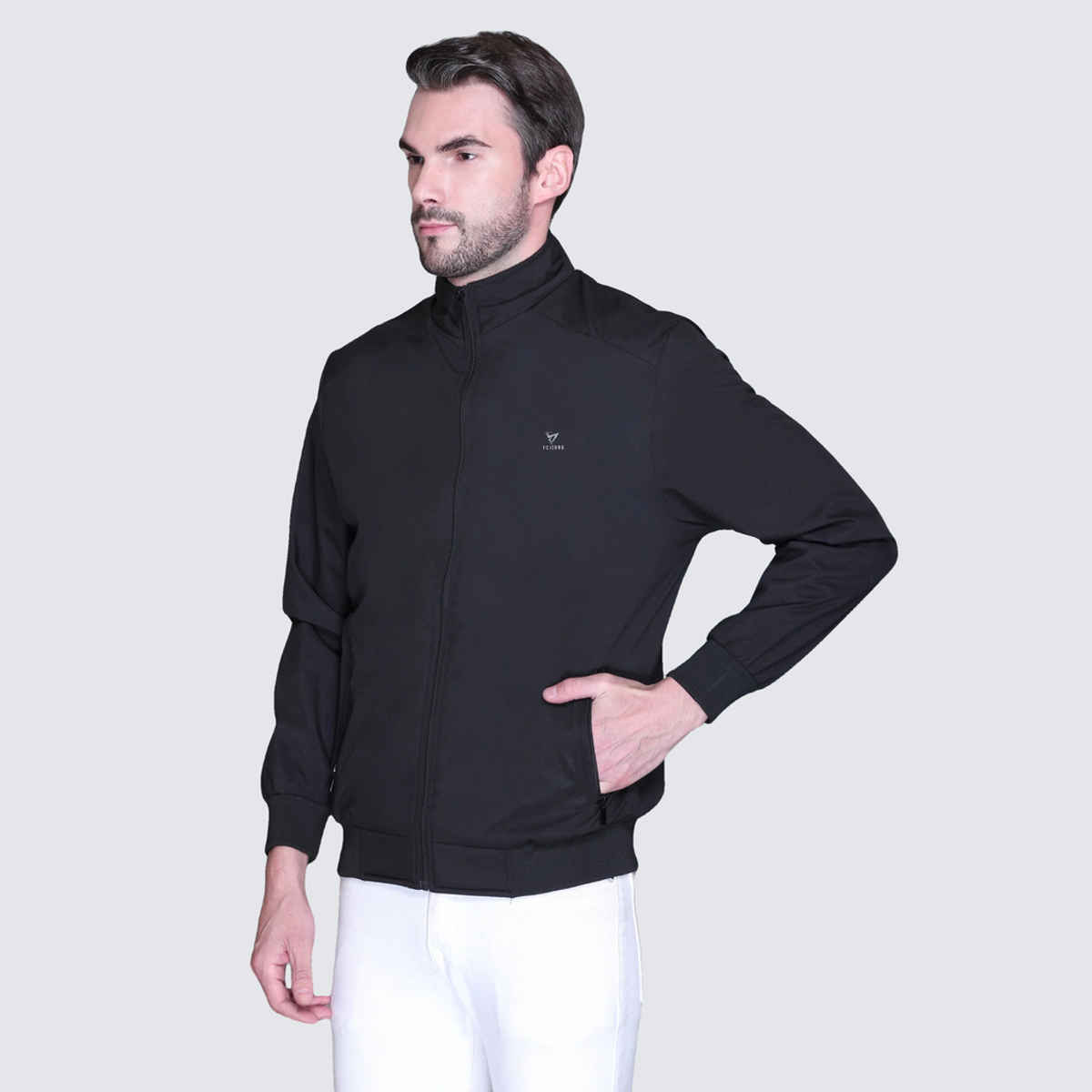 Fort Collins Men's Windbreaker Jacket | Black - L