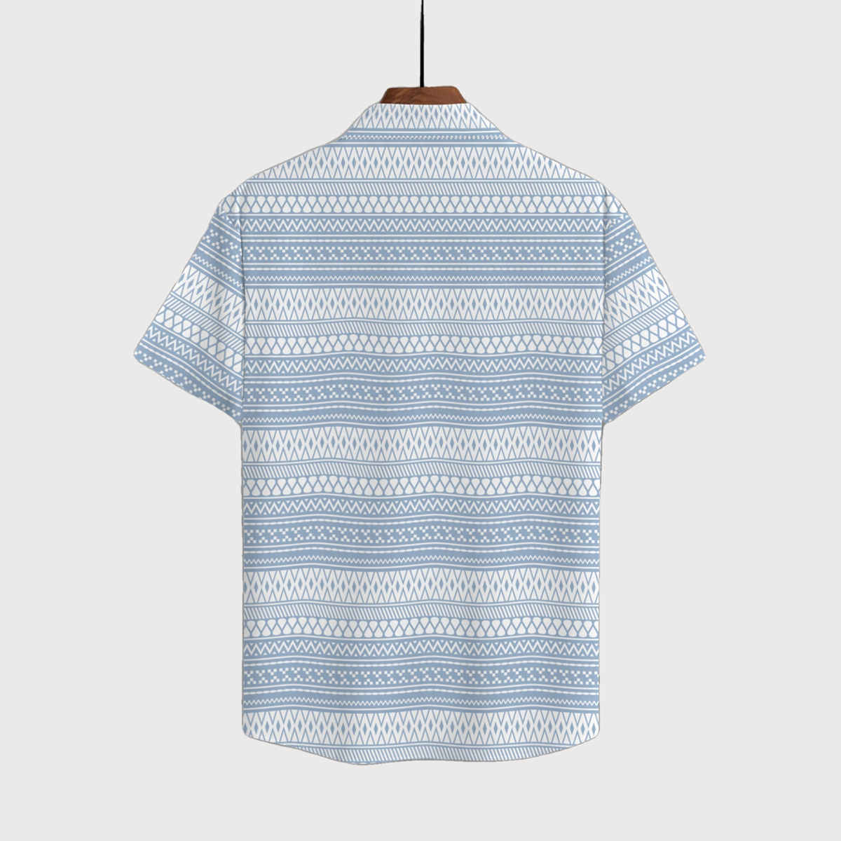 Bullmer Men's Trendy Regular Fit Printed Causal Shirt | Blue - XL