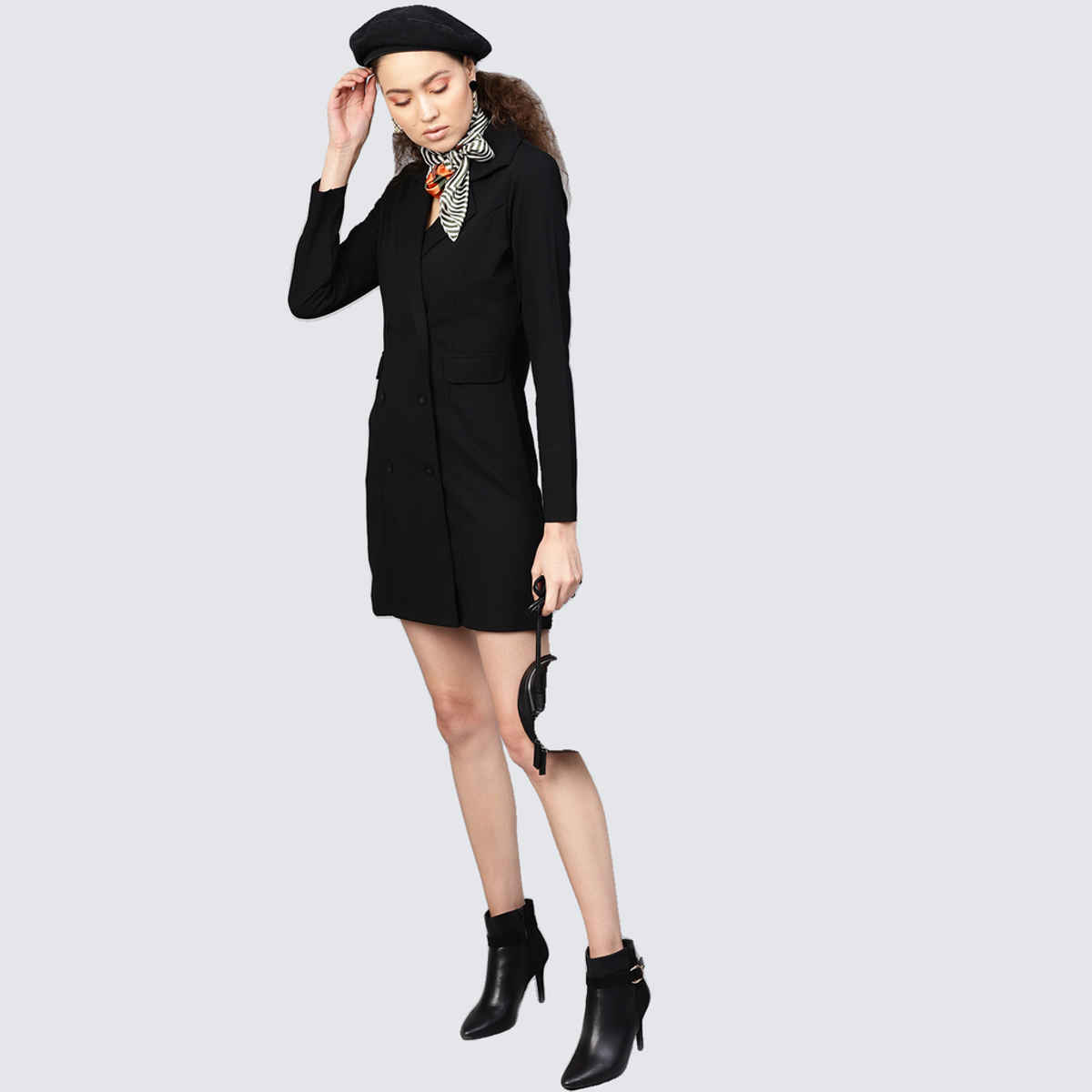 SASSAFRAS Women's Blazer Dress | Black - L