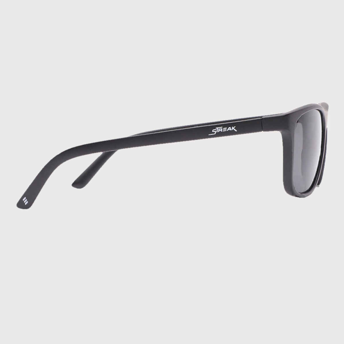 Specsmakers Unisex Solid Square Sunglasses | Black - Free Size