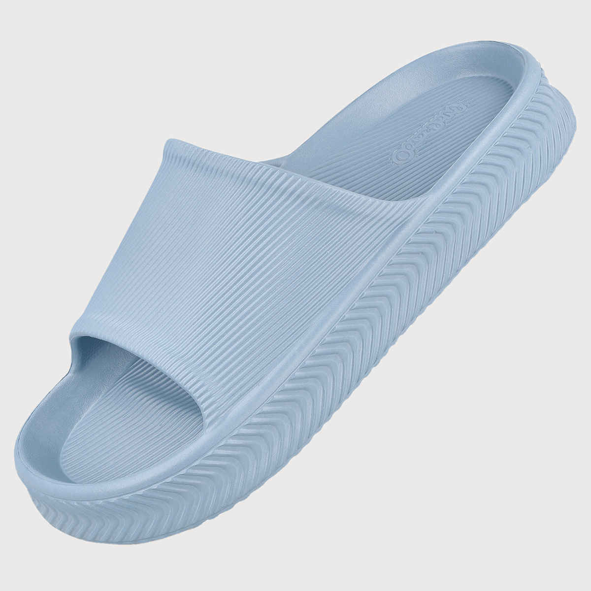 Walkaroo Men's Flip-Flop Sliders - WC8737 Aqua Blue UK10