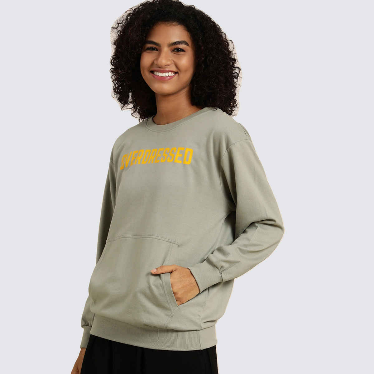 Dillinger Women's Sweatshirt | Dlwmnswt016 | Grey - L