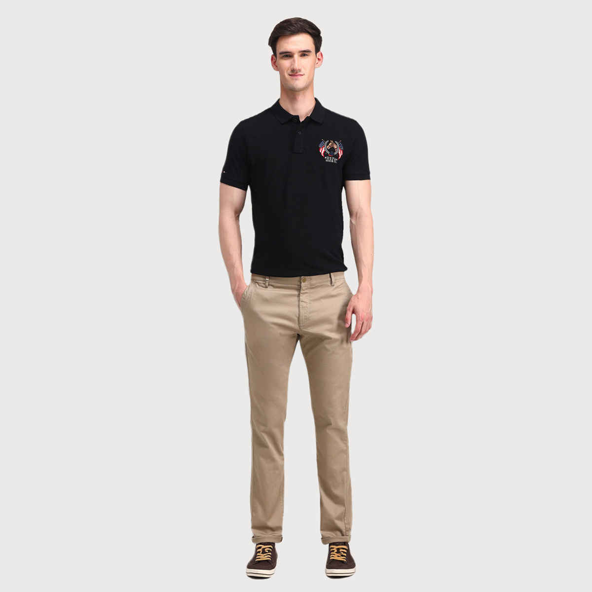 U.S. Polo Assn. Men's Solid Polo Shirt | Black - L