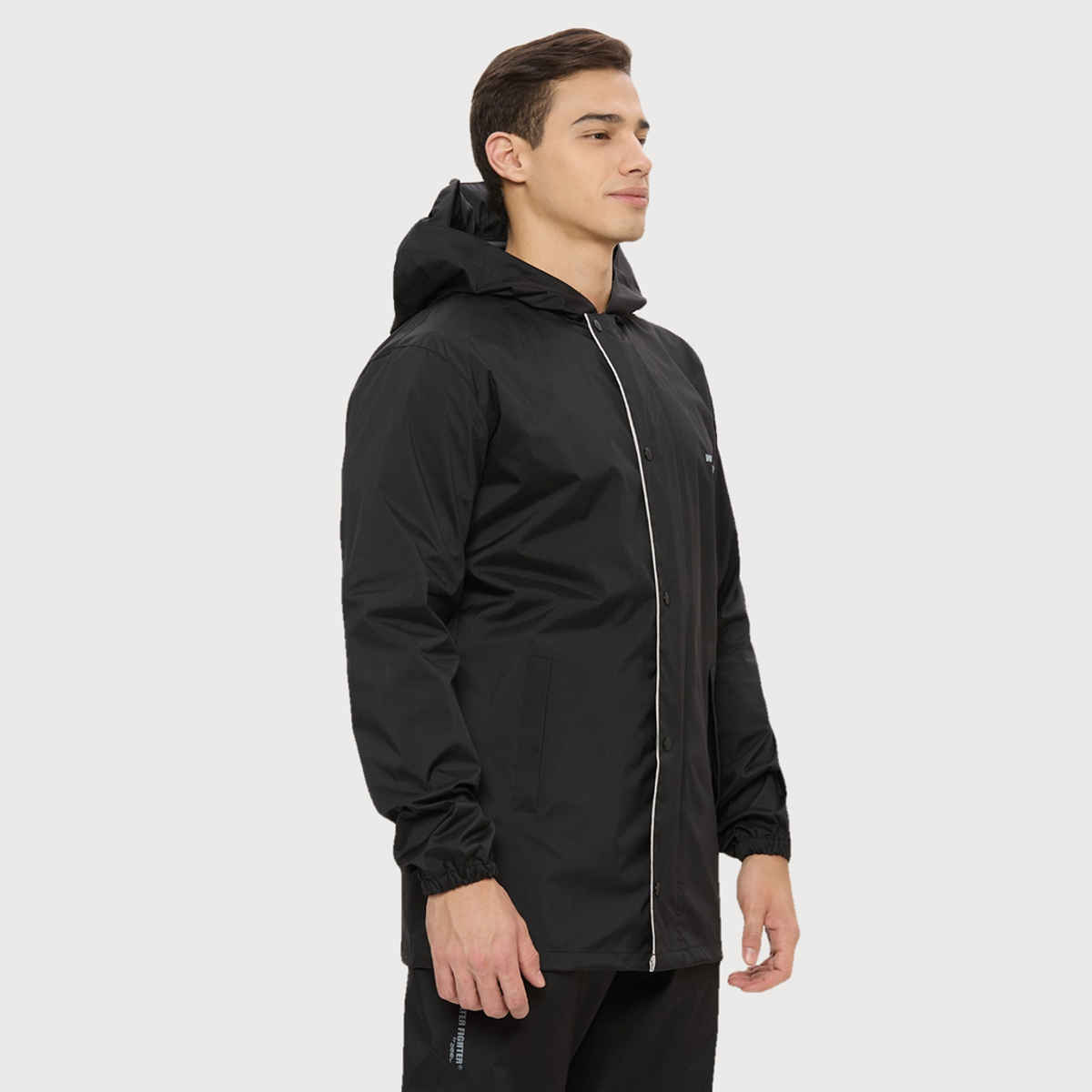 Zeel Men's Solid Waterproof Raincoat | Black | Zeel | L