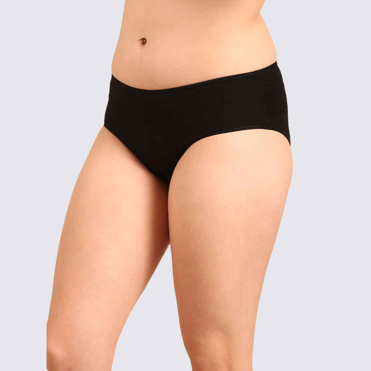 Pepe Jeans Womens Garnet Red Combo Premium 100% Cotton Women Hipster - Pack of 3 (L) Breathable