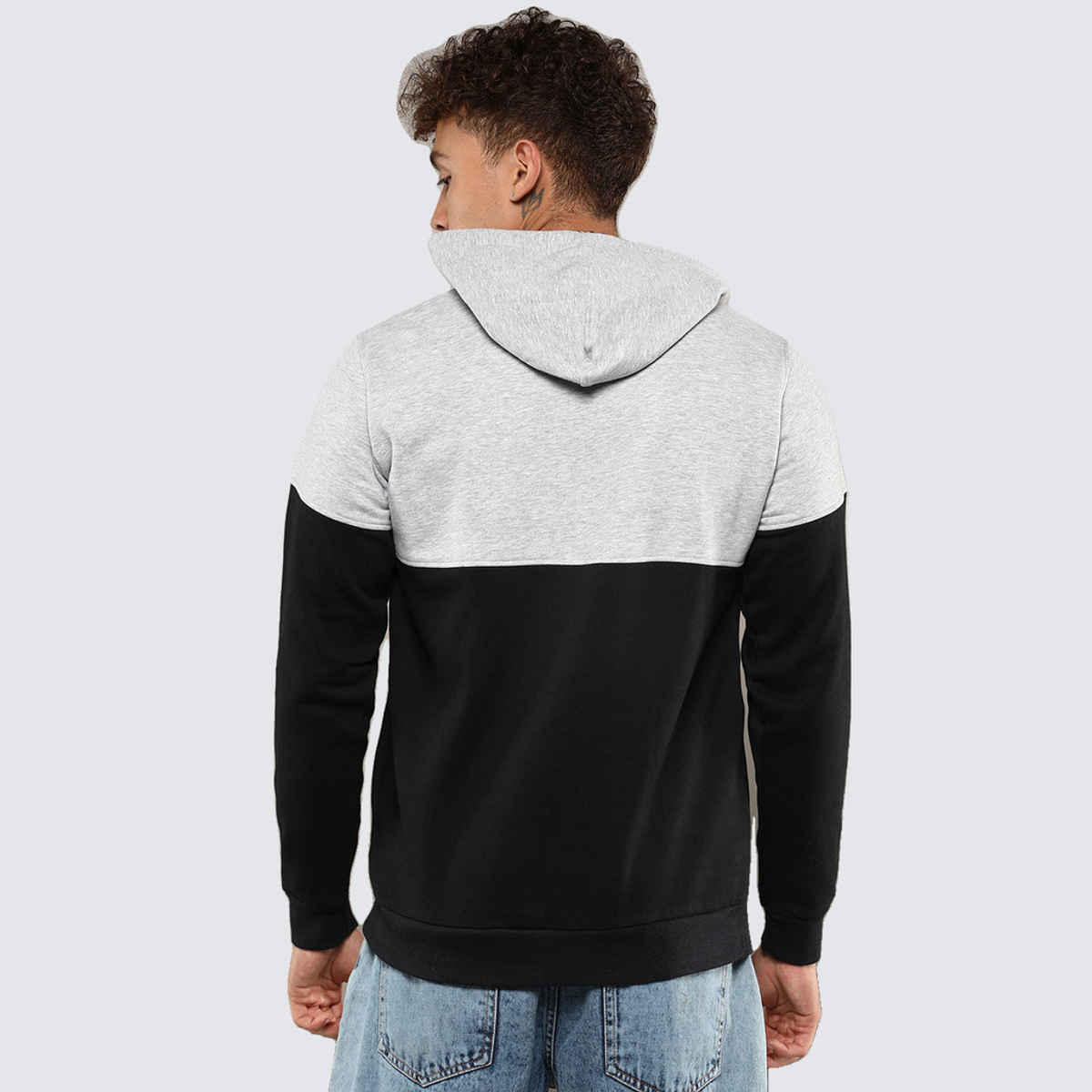 Campus Sutra Men's Stylish Hoodie | Black - M