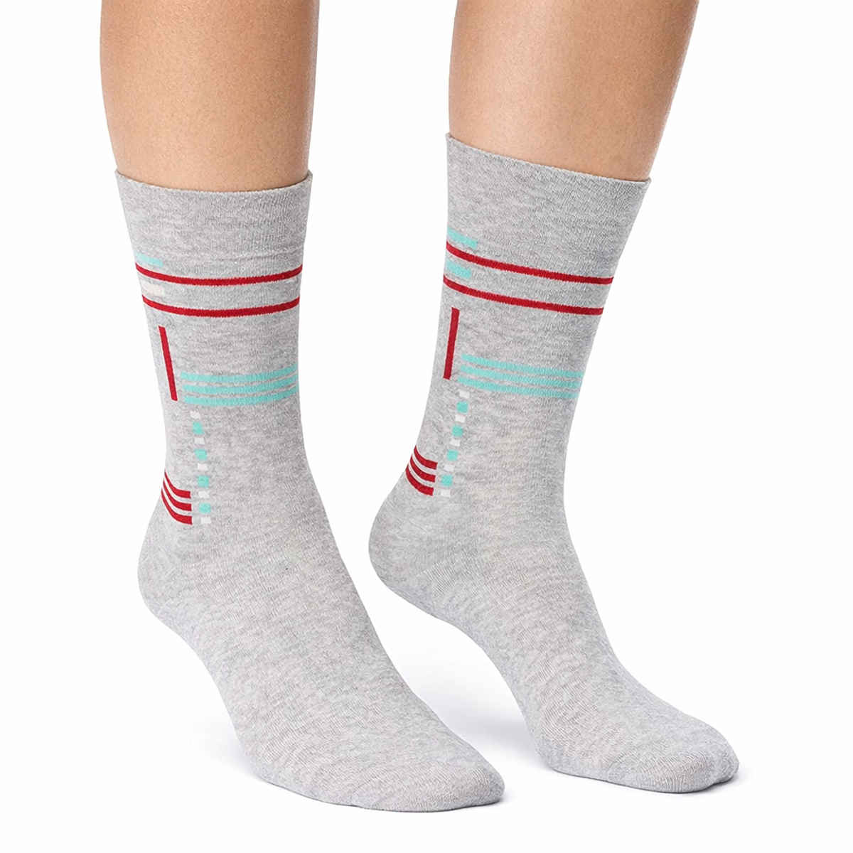 Dollar Men's Cotton Calf Length Socks | Assorted - Free Size