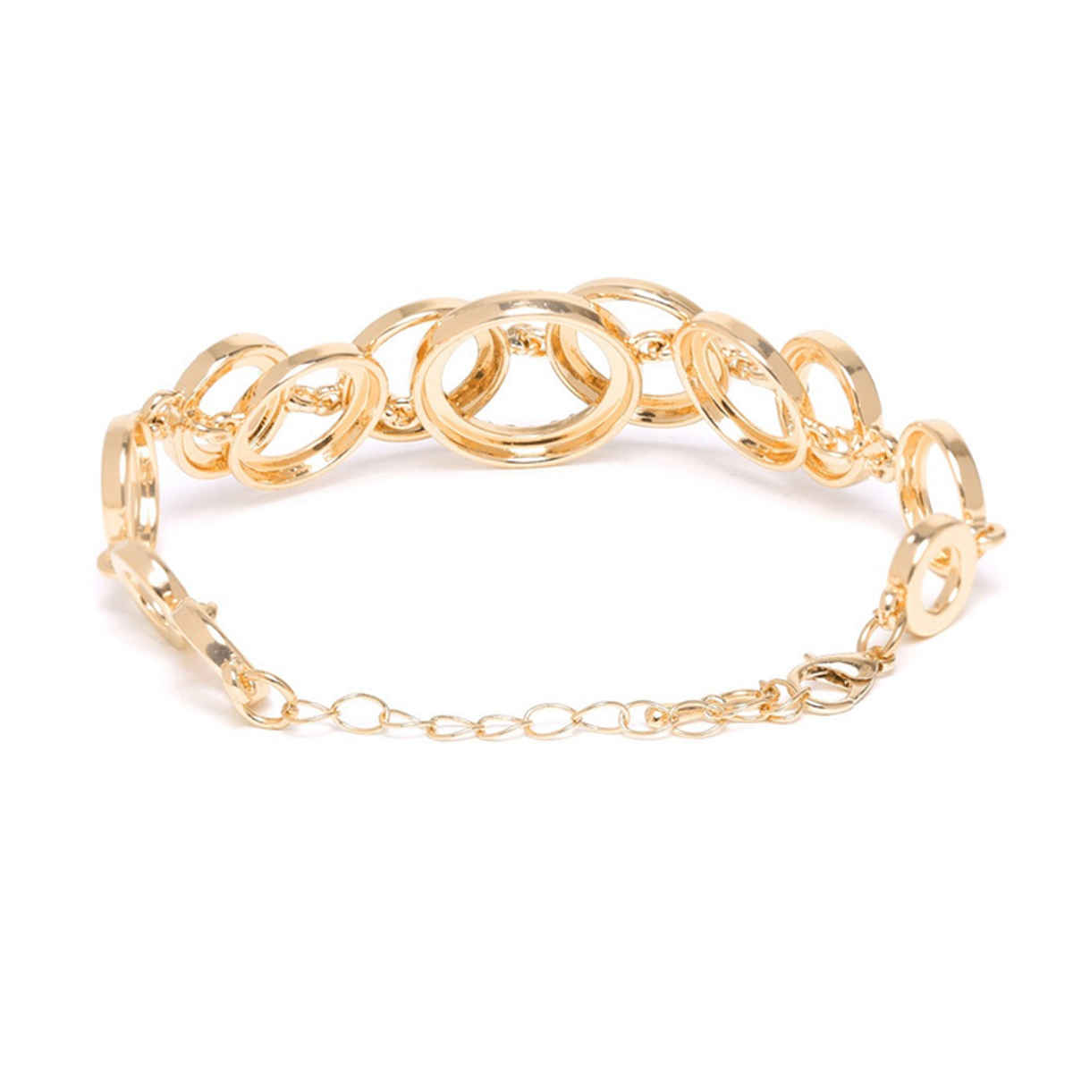 YouBella Stylish Party Wear Jewellery Gold Plated Charm Bracelet for Women