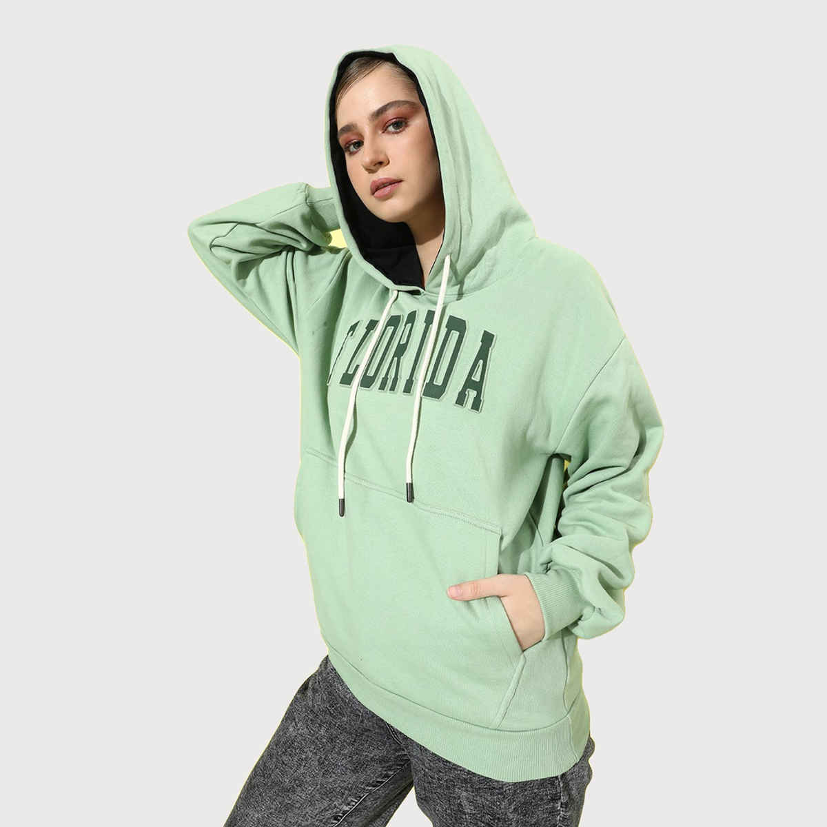 Dillinger Women's Sweatshirt | Dlwmnhd008P | Green - M