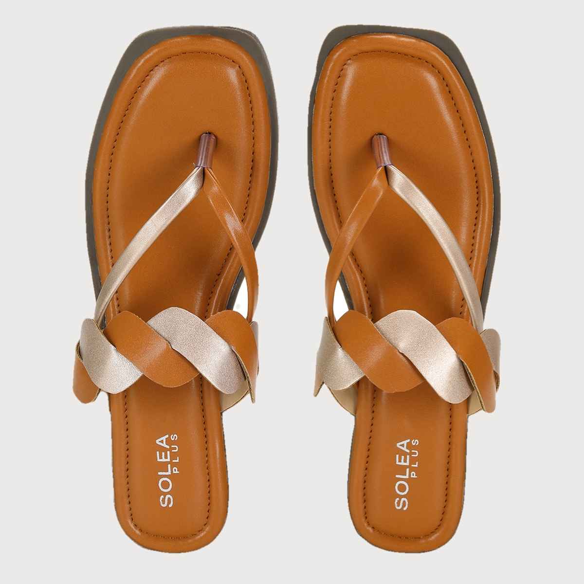 Paragon Women's Casual Sandals With Anti-Skid Sole & Sturdy Construction Brown - 4