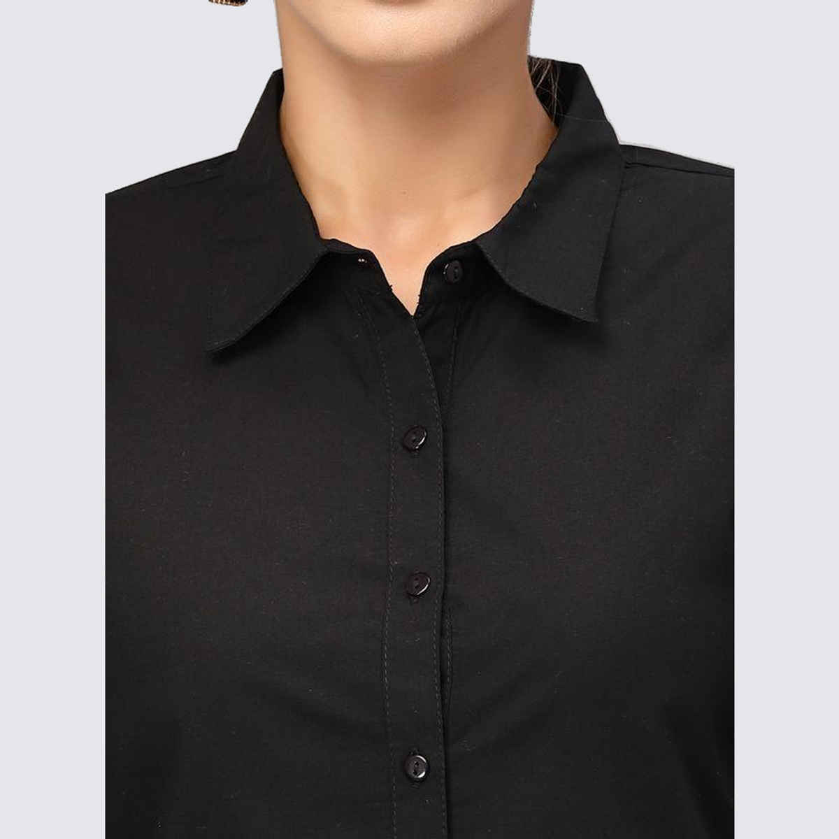 Style Quotient Women Black Classic Formal Shirt-S