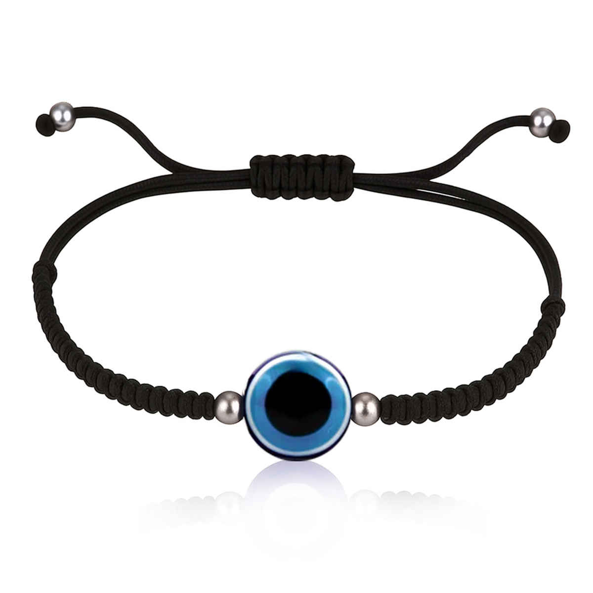 Unniyarcha 92.5 Silver Thread Evil Eye Bracelet