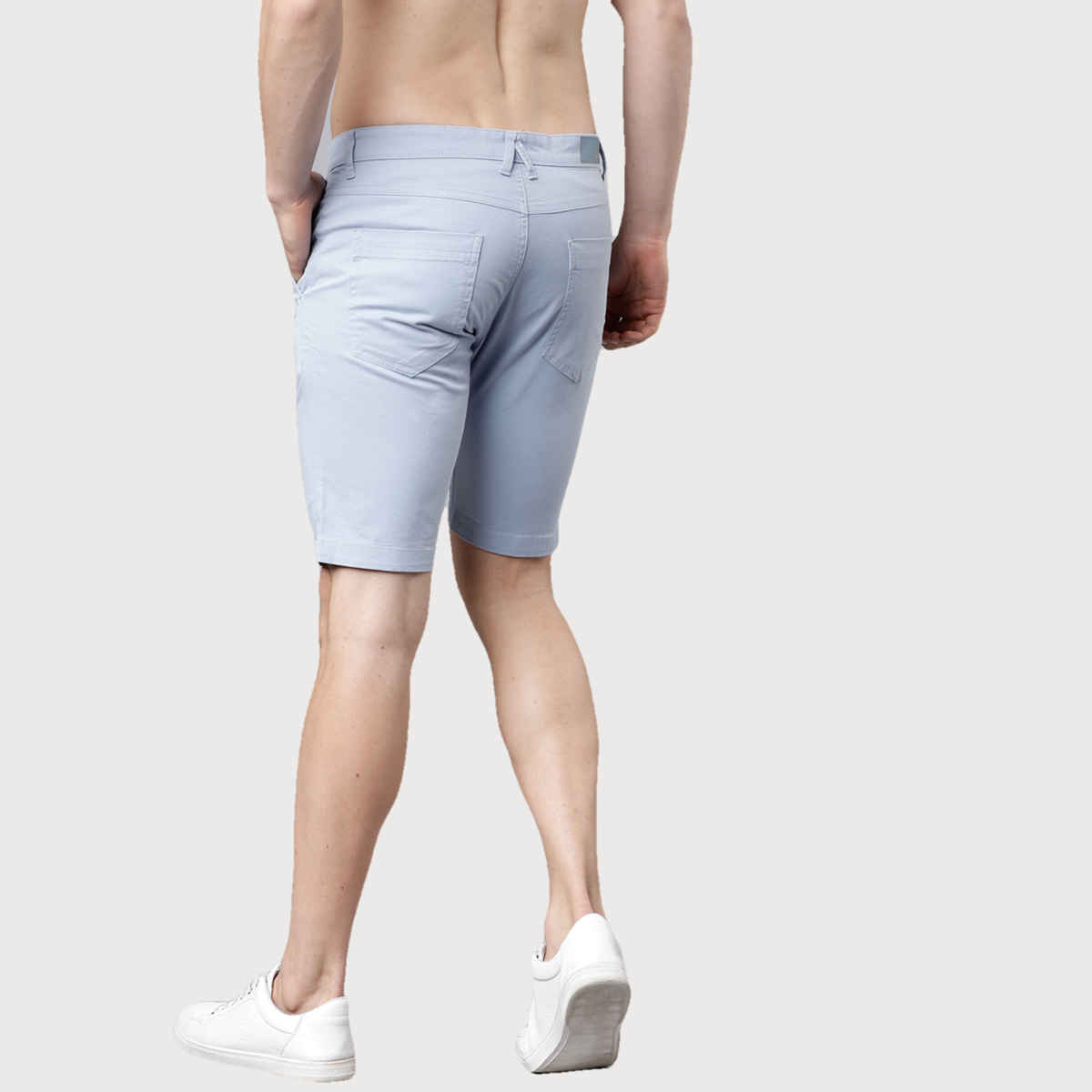 HIGHLANDER Men's Slim Fit Chino Shorts | Blue - 32