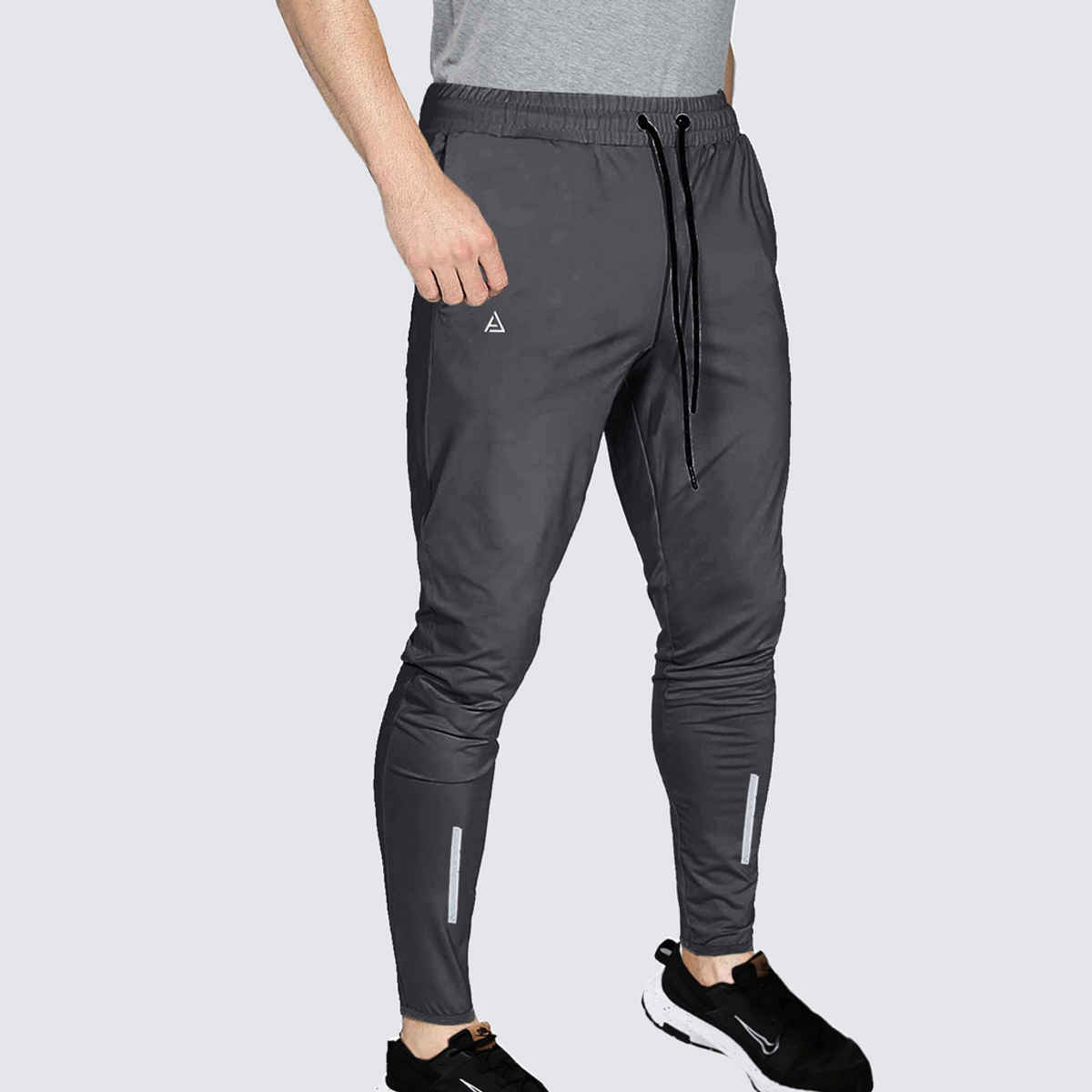 Avolt Men's Solid Regular Fit Track Pant | Dark Grey - 2XL